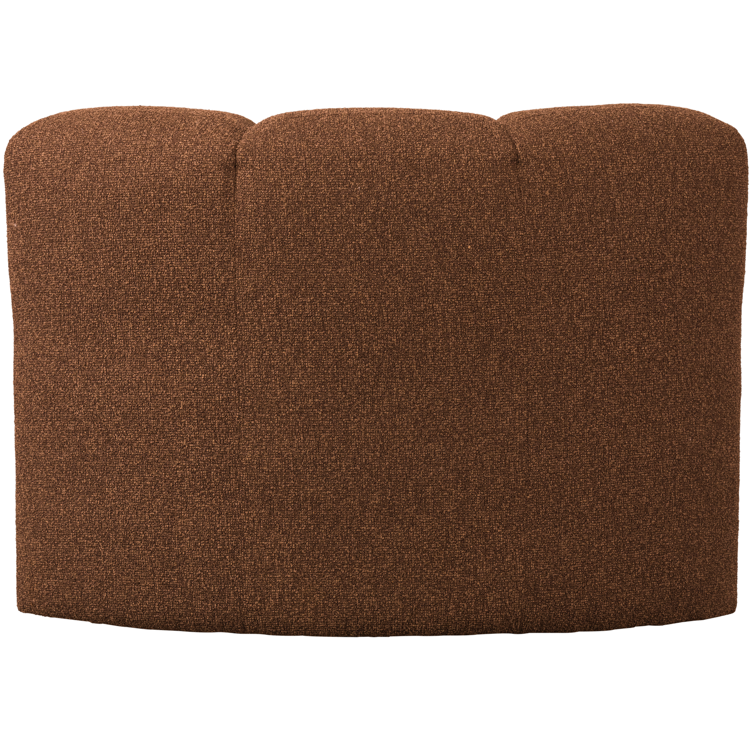 Modulaire bank MOJO BENCH - hoekelement roestbruin gemêleerd boucle