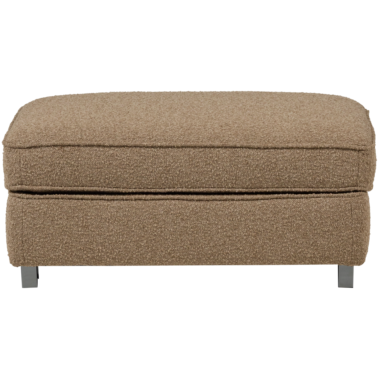 Puf LAZY bruin bouclé