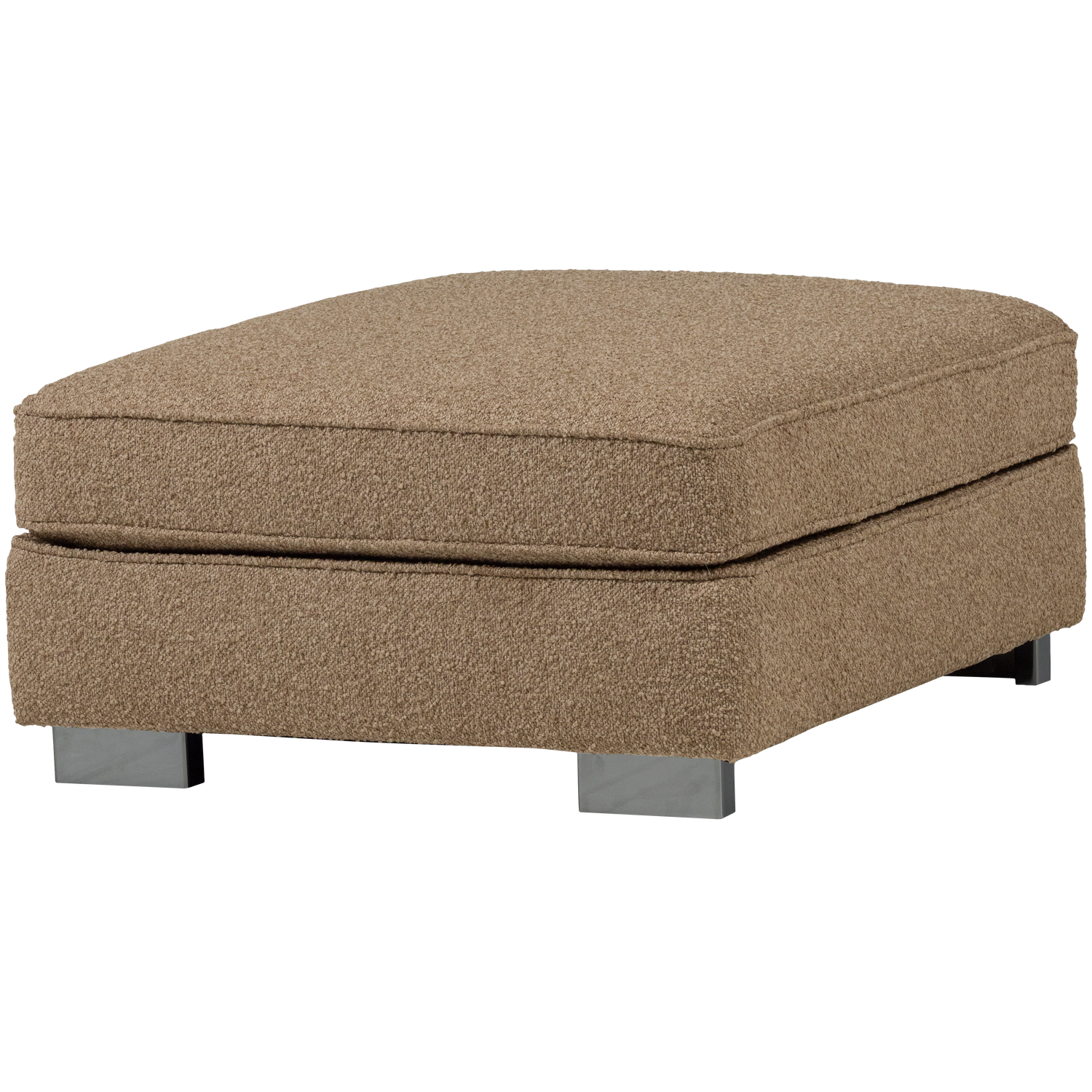 Puf LAZY bruin bouclé