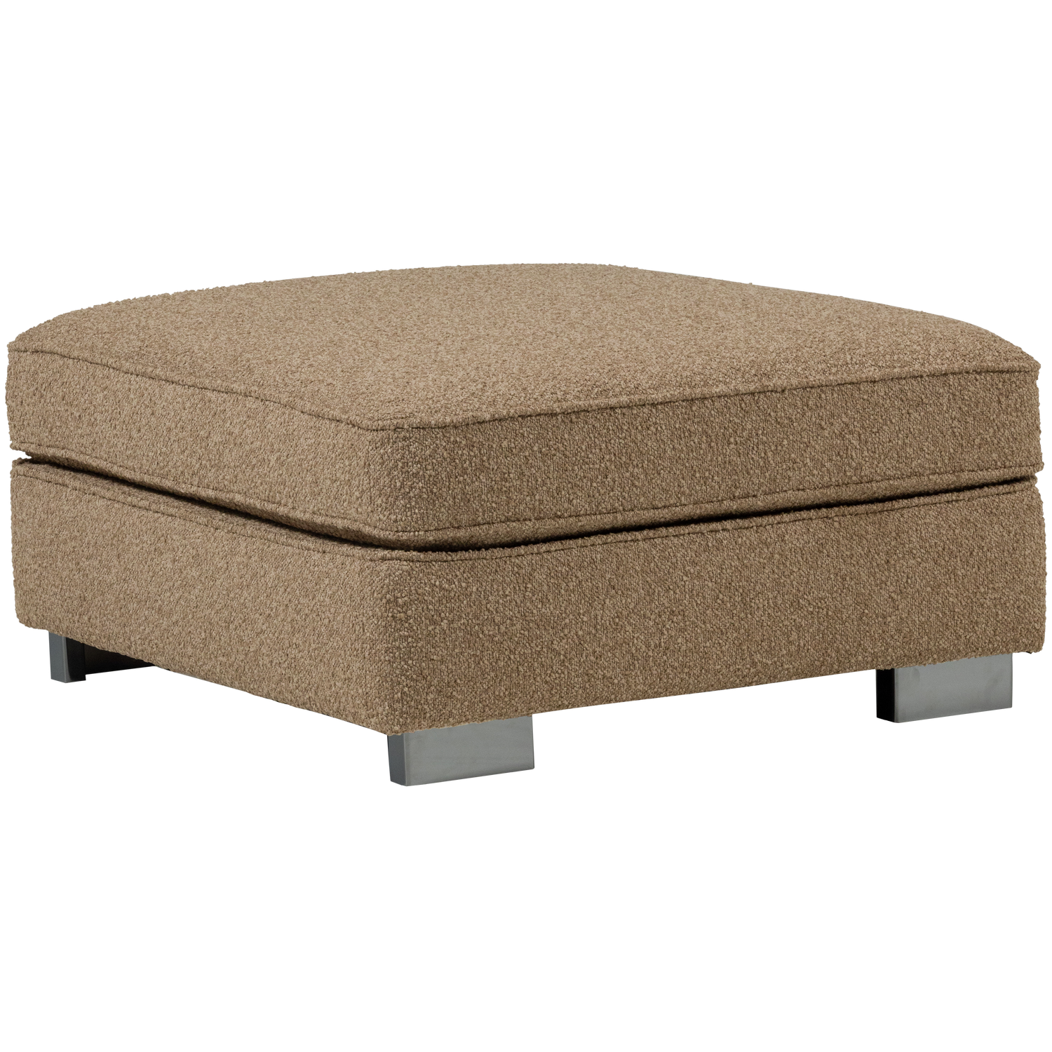 Puf LAZY bruin bouclé