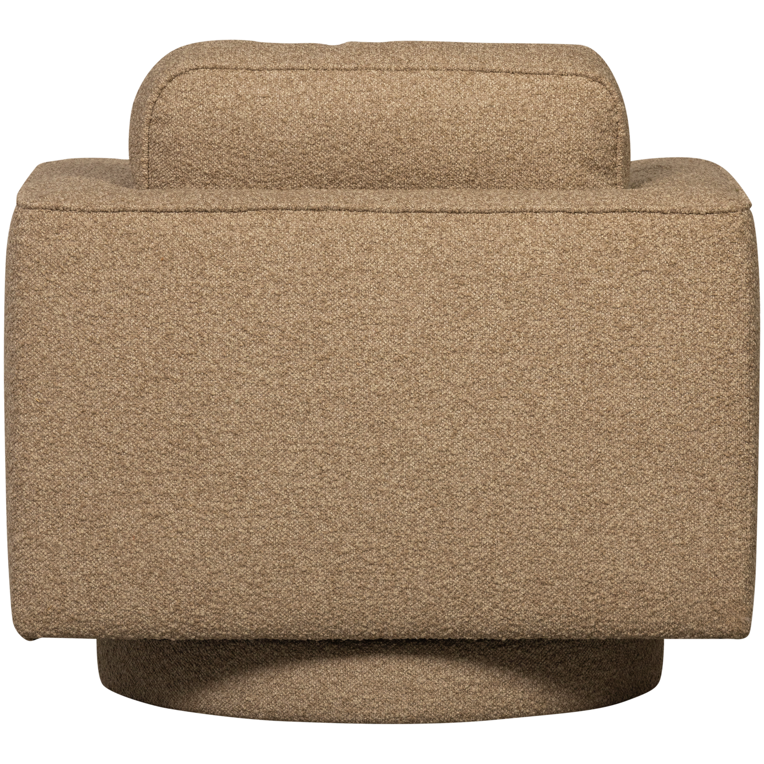 Draaistoel LAZY bruin bouclé