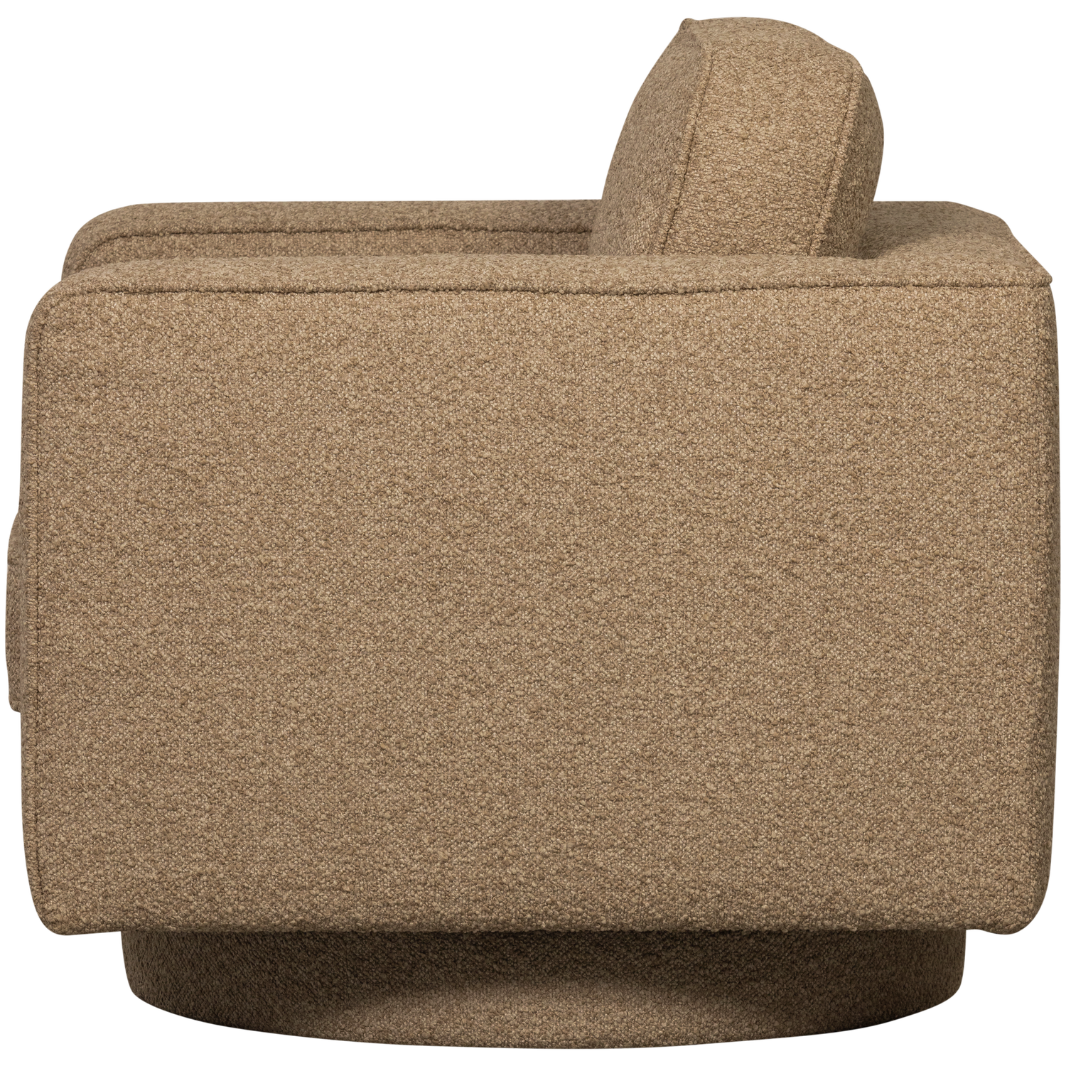 Draaistoel LAZY bruin bouclé
