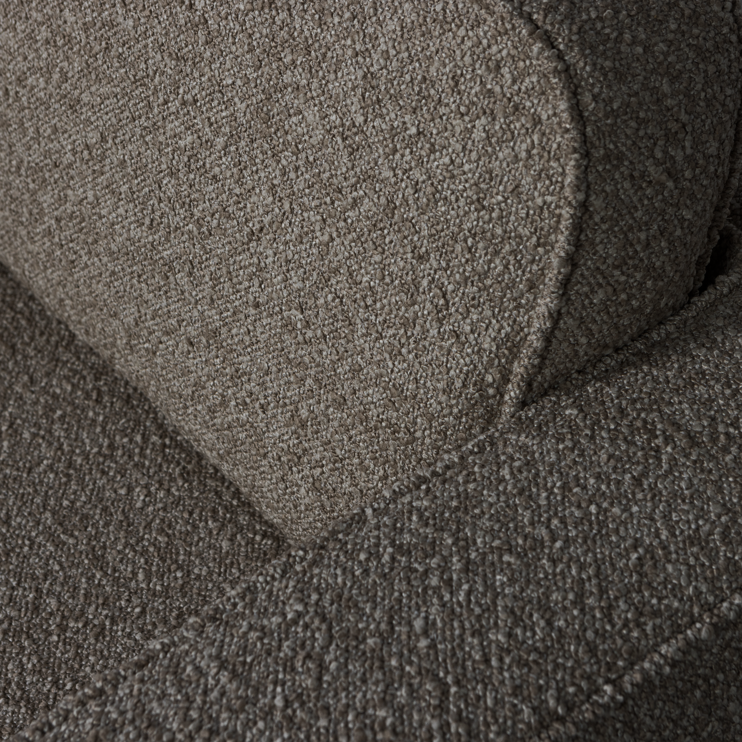 Fotel obrotowy LAZY antracytowy bouclé – Woood
