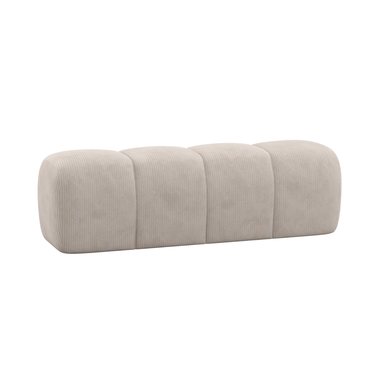 MOJO ecru corduroy bench
