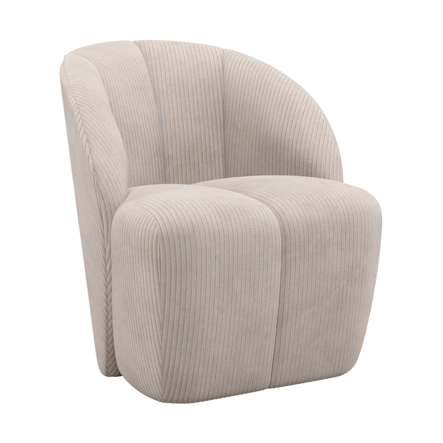 Fotel obrotowy MOJO ecru sztruks – Woood