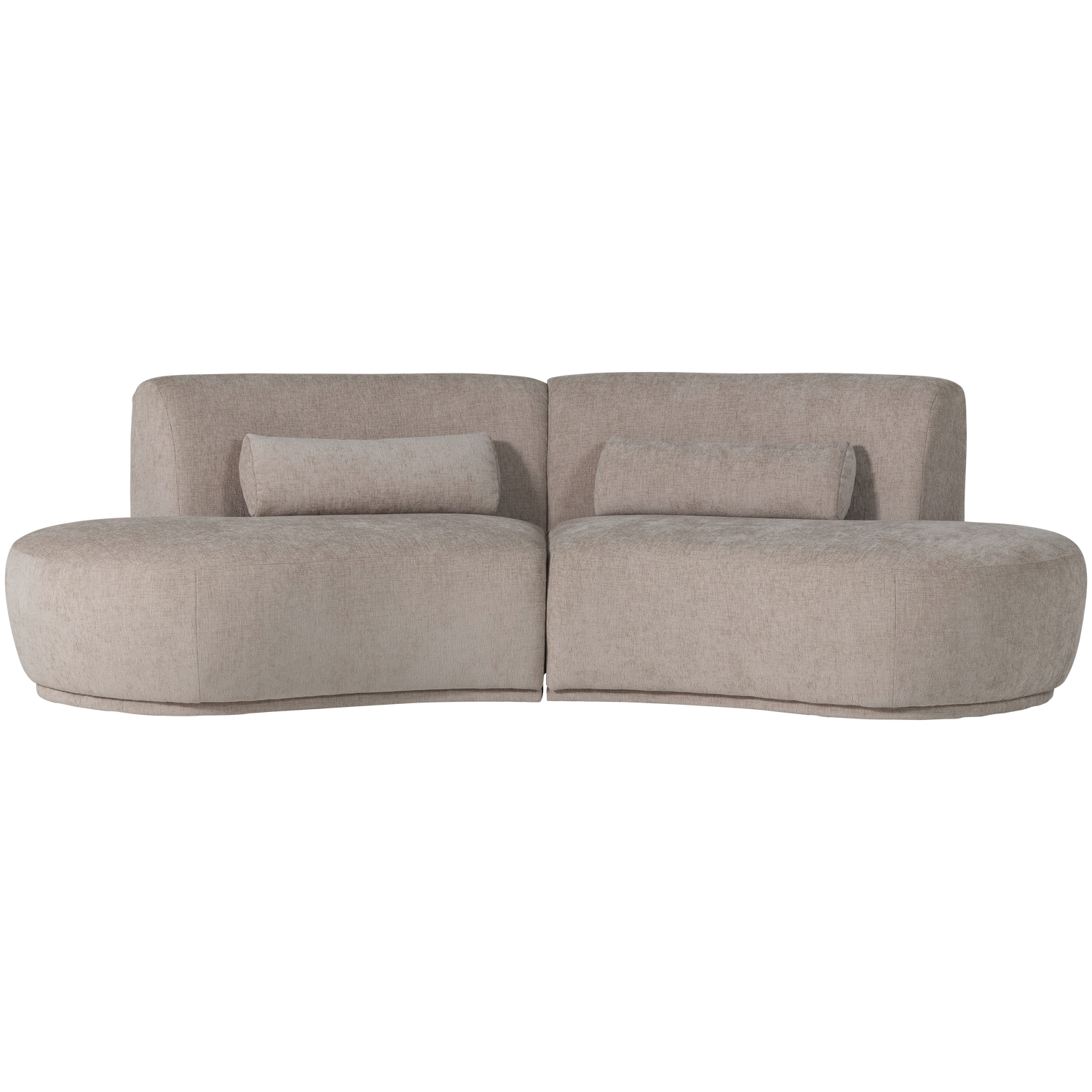 Sofa halfcirkel 4-persoons BATAVIER zandkleurig
