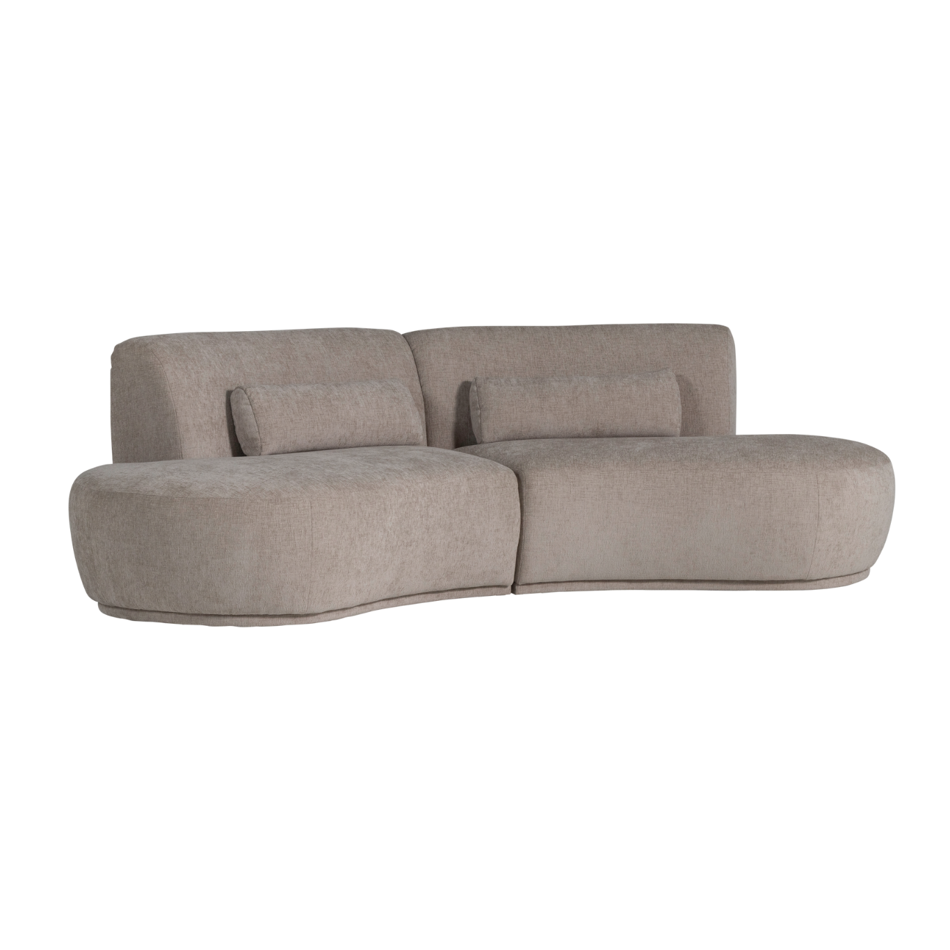Sofa halfcirkel 4-persoons BATAVIER zandkleurig
