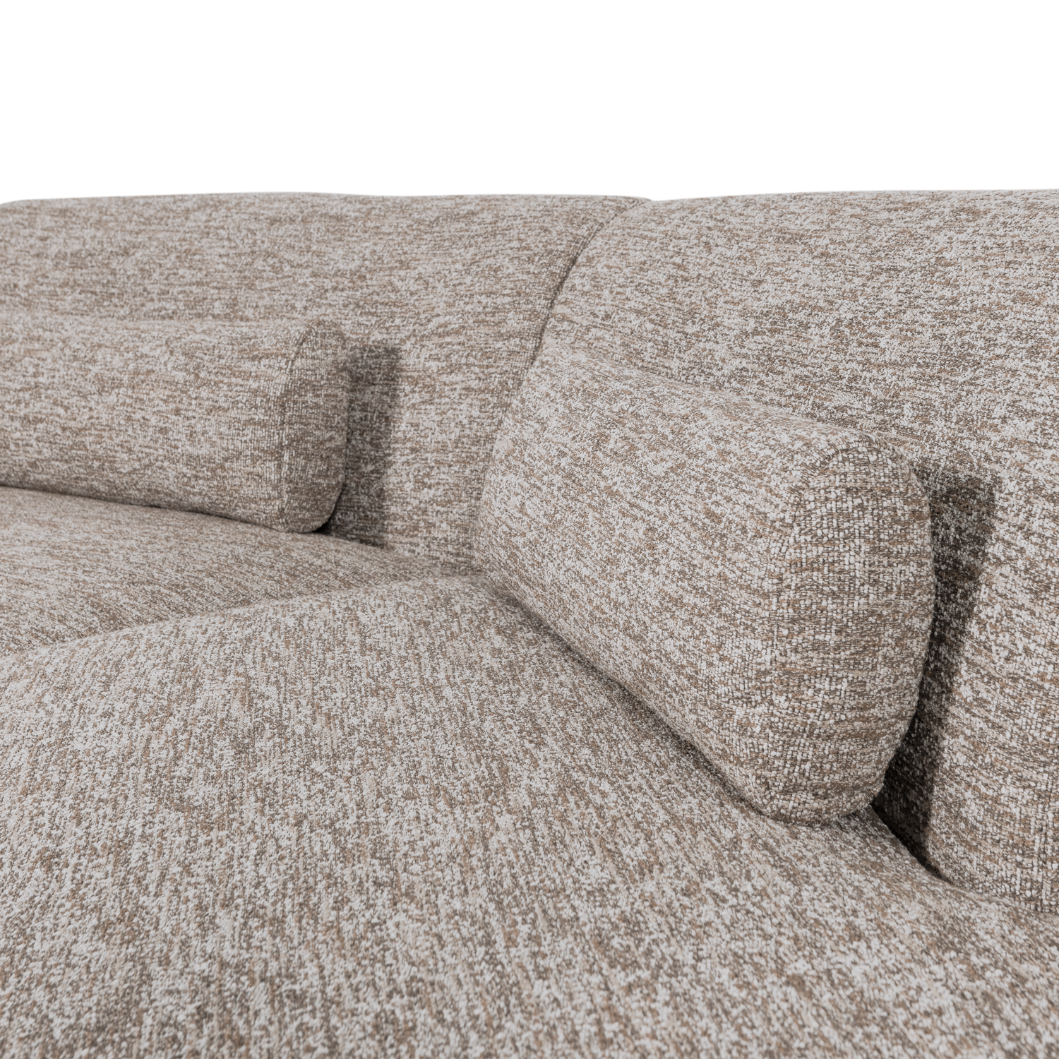 Sofa półokrągła 4-osobowa BATAVIER piaskowy melanż – Woood