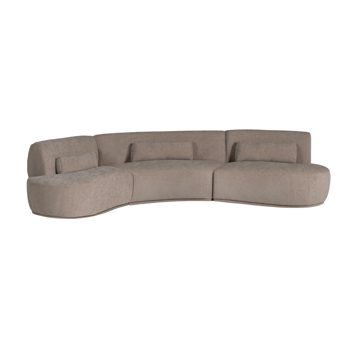 Sofa półokrągła 6-osobowa BATAVIER piaskowy – Woood