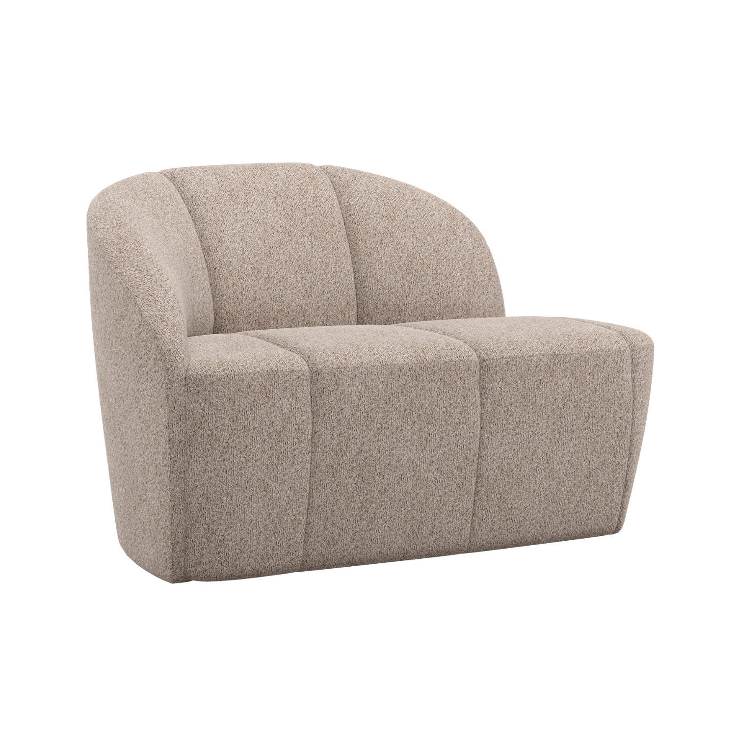 Sofa lewostronna 2-osobowa MOJO piaskowy baranek – Woood