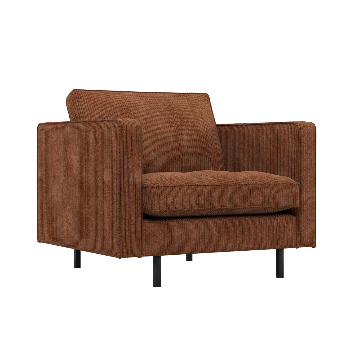 RODEO CLASSIC Armchair in Rusty Brown Corduroy