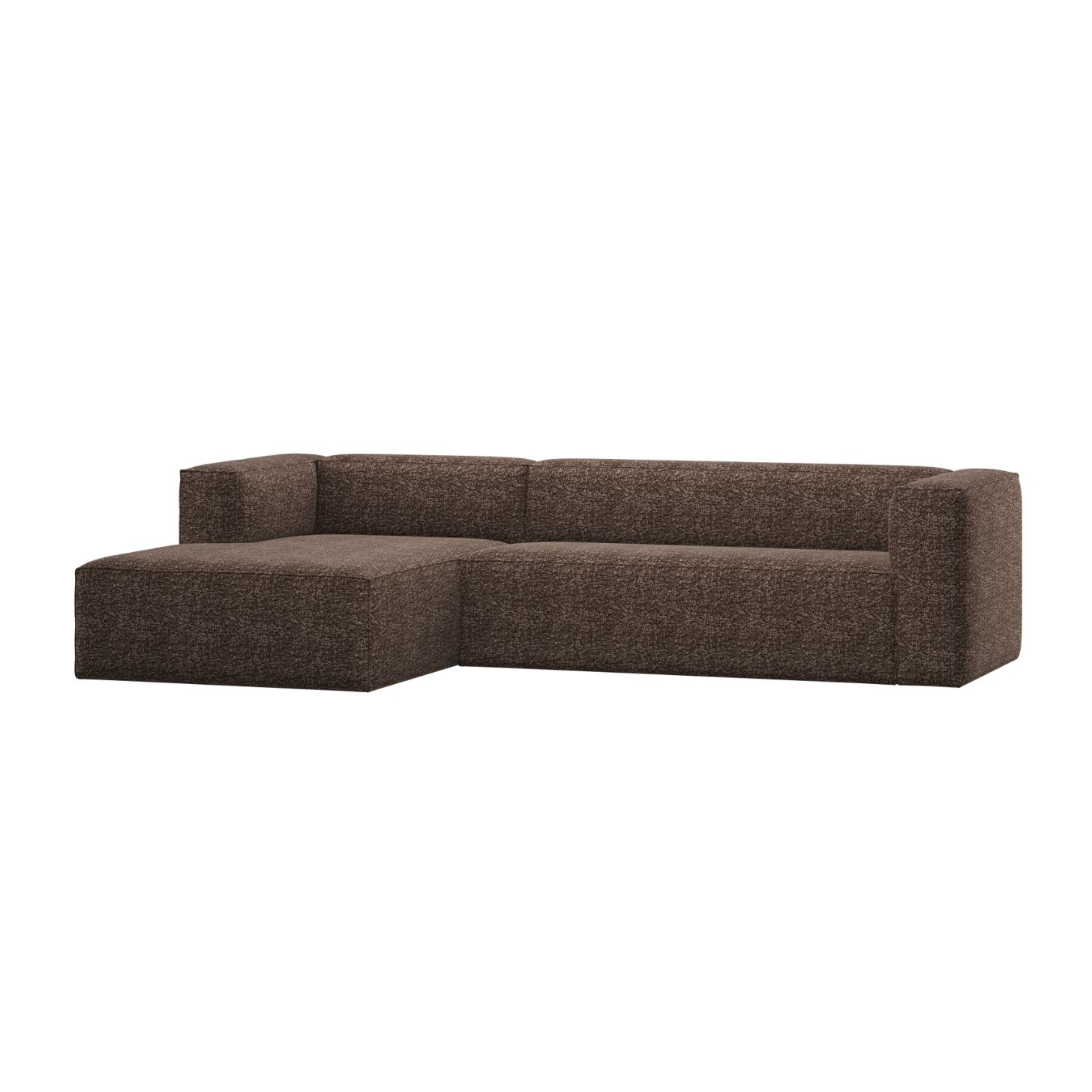 Left-facing BEAN corner sofa in brown mélange