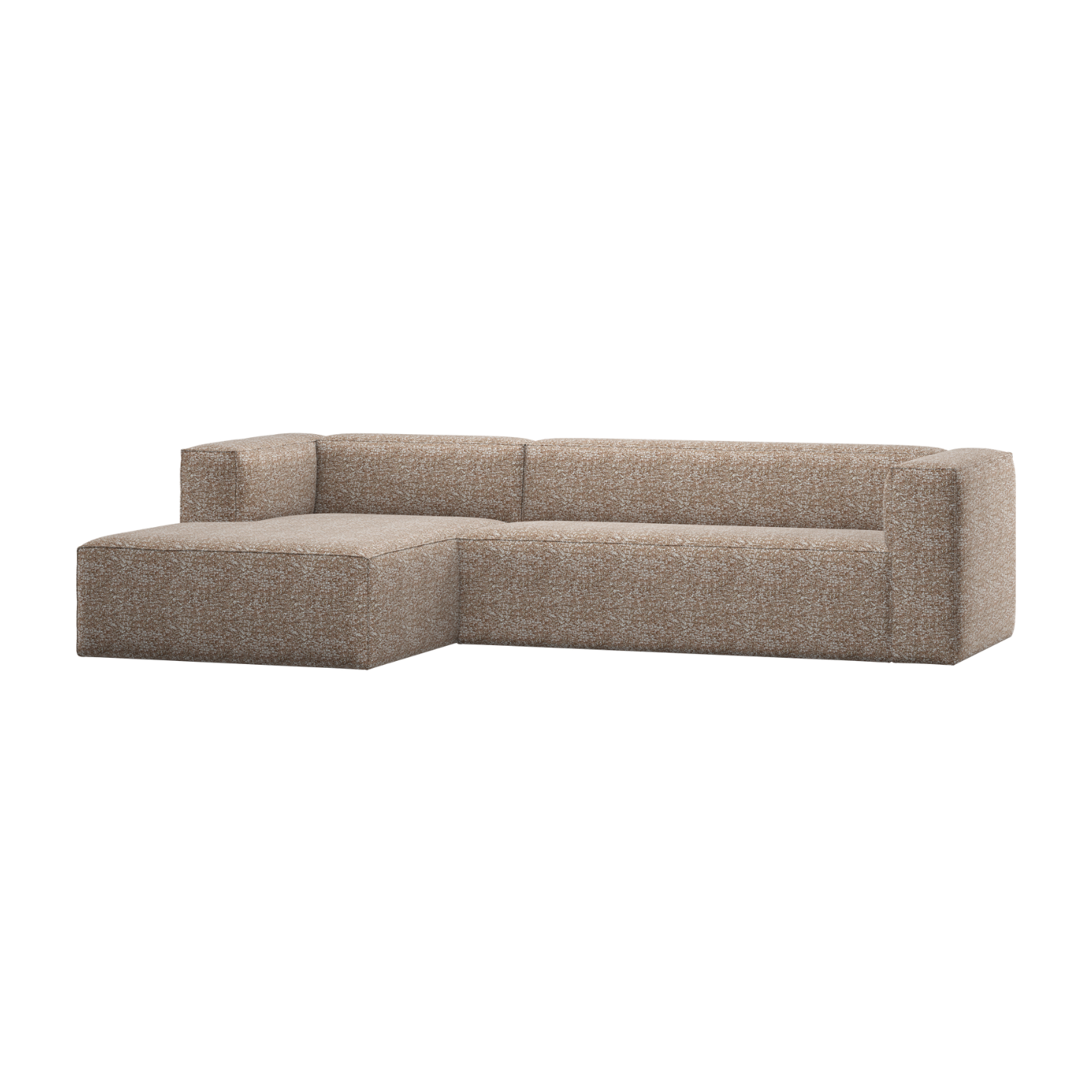 Left-facing BEAN corner sofa in light brown mélange