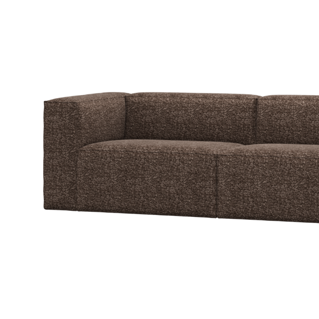 3.5-Seater Sofa BEAN Brown Mélange