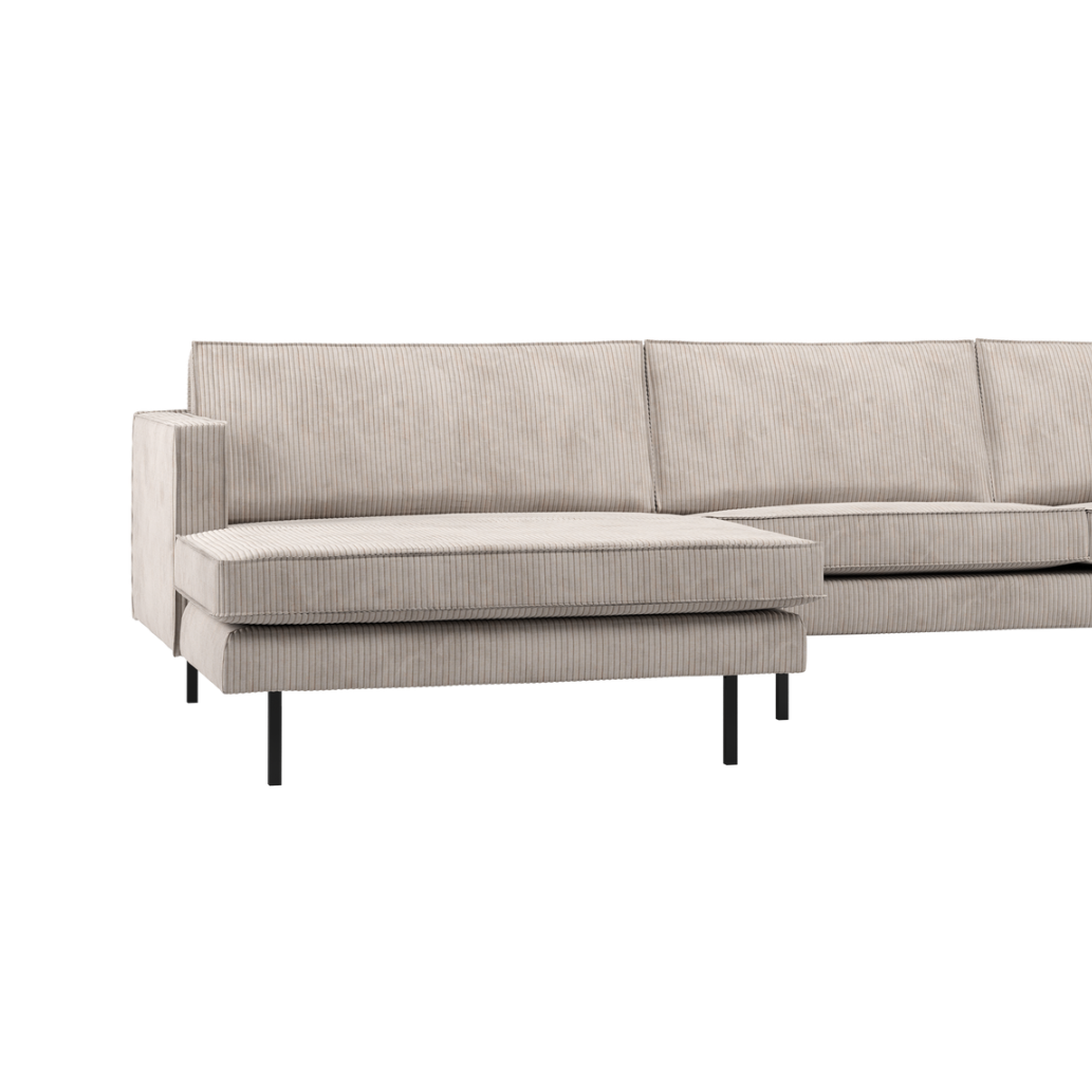 Links hoekbank RODEO ecru corduroy