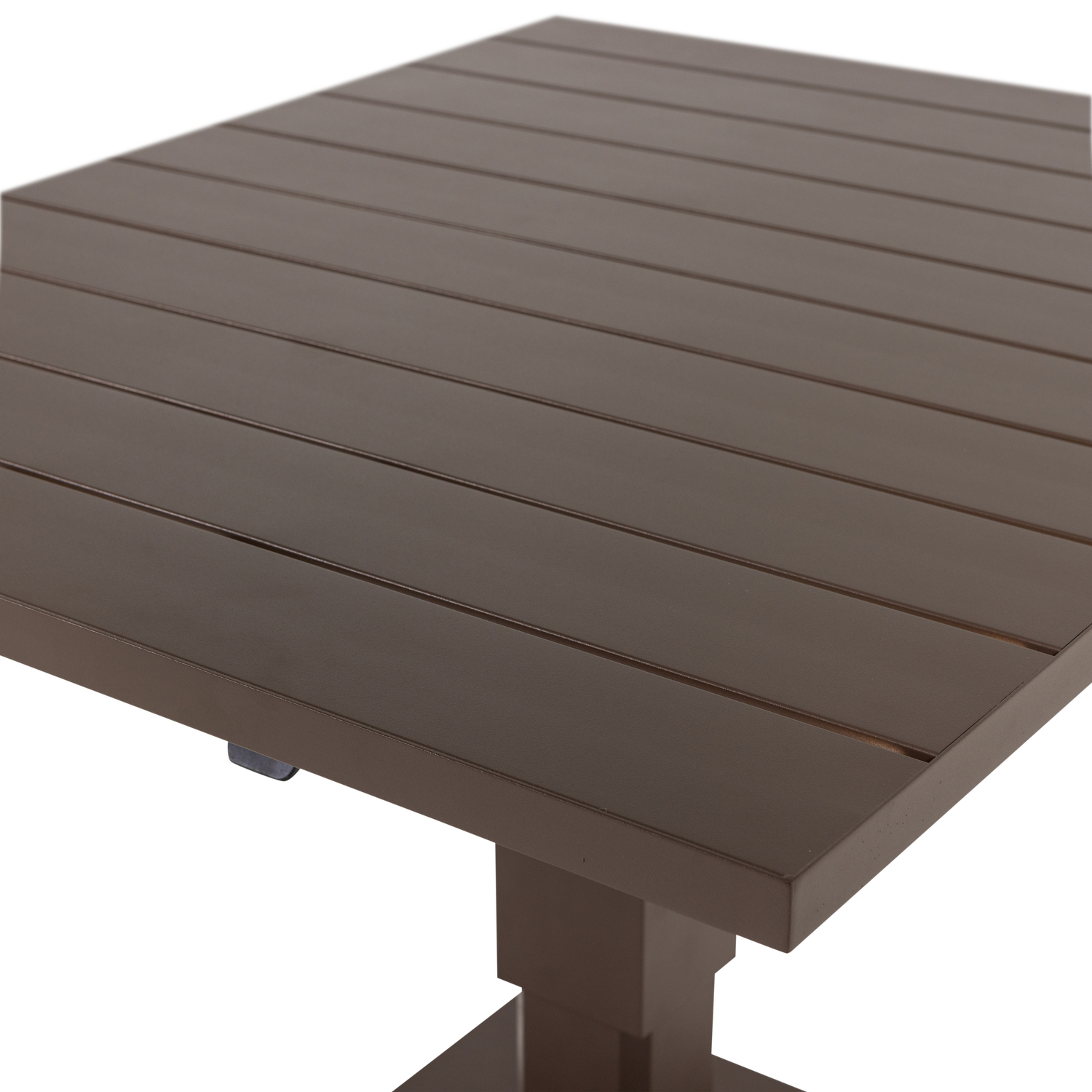 Adjustable Outdoor Table TESSO Brown
