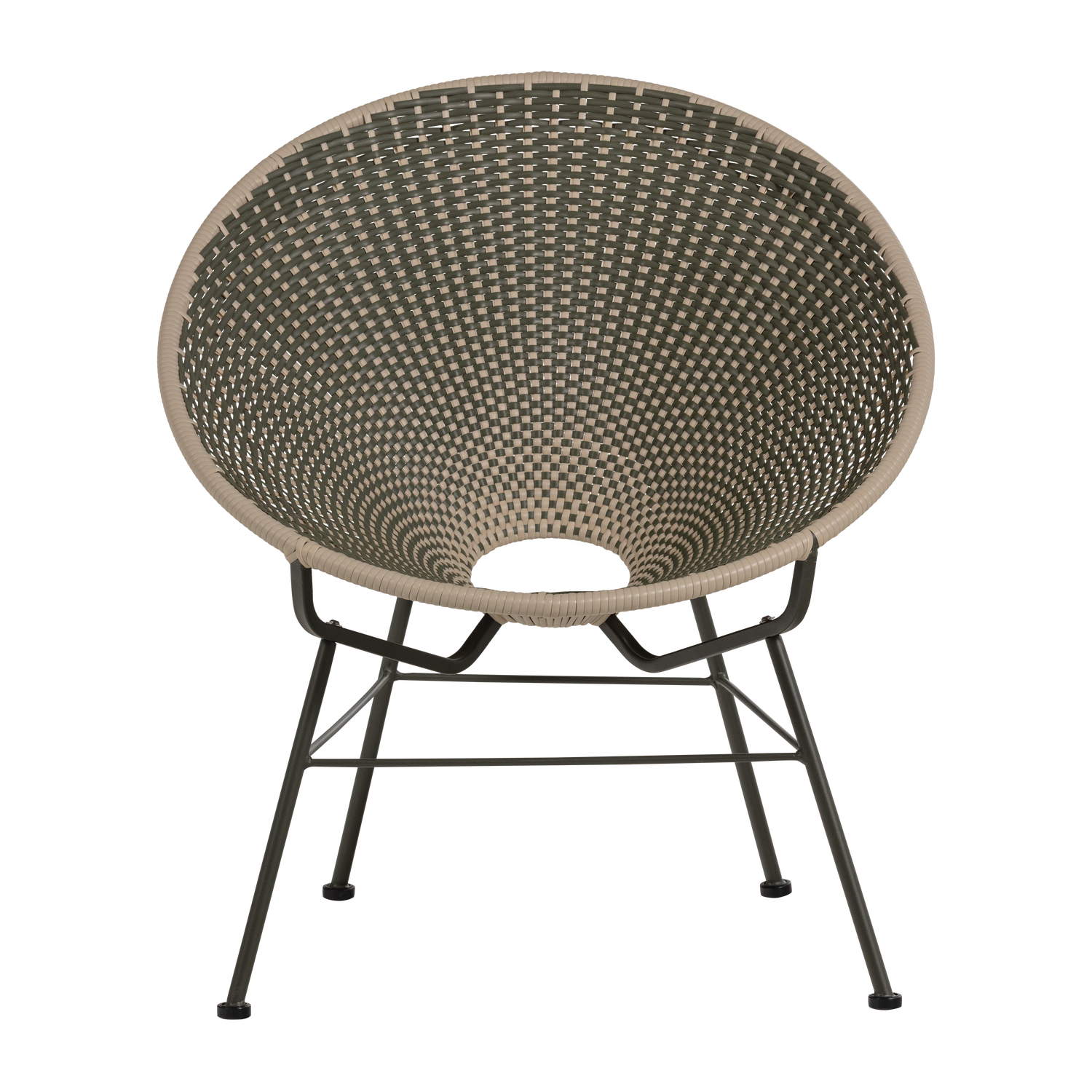 Tuinstoel KAZOUN groen met zwarte basis