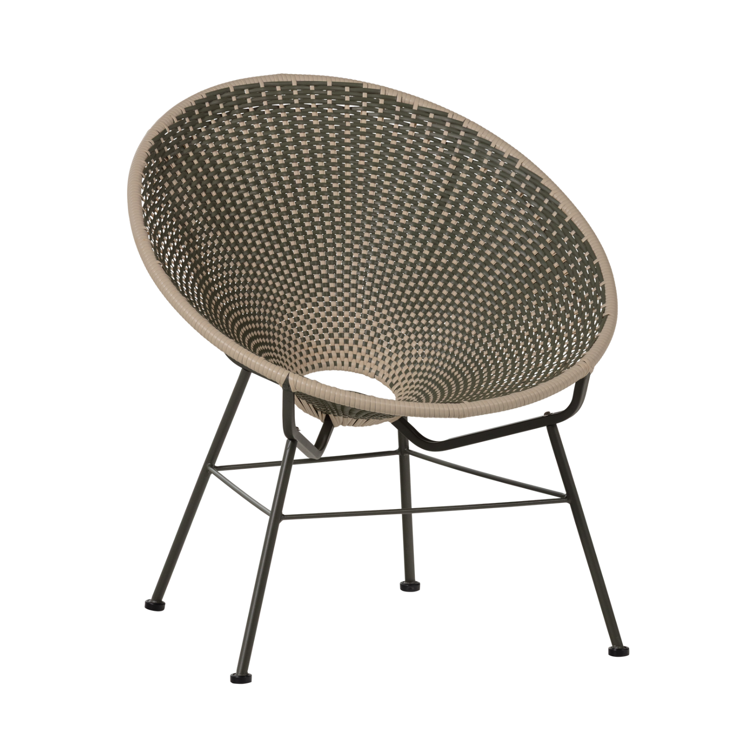 Tuinstoel KAZOUN groen met zwarte basis