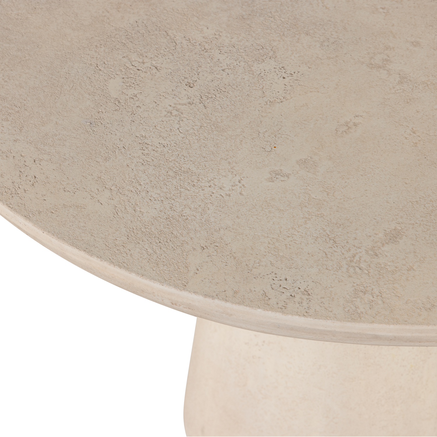 KEVON Beige Round Garden Table