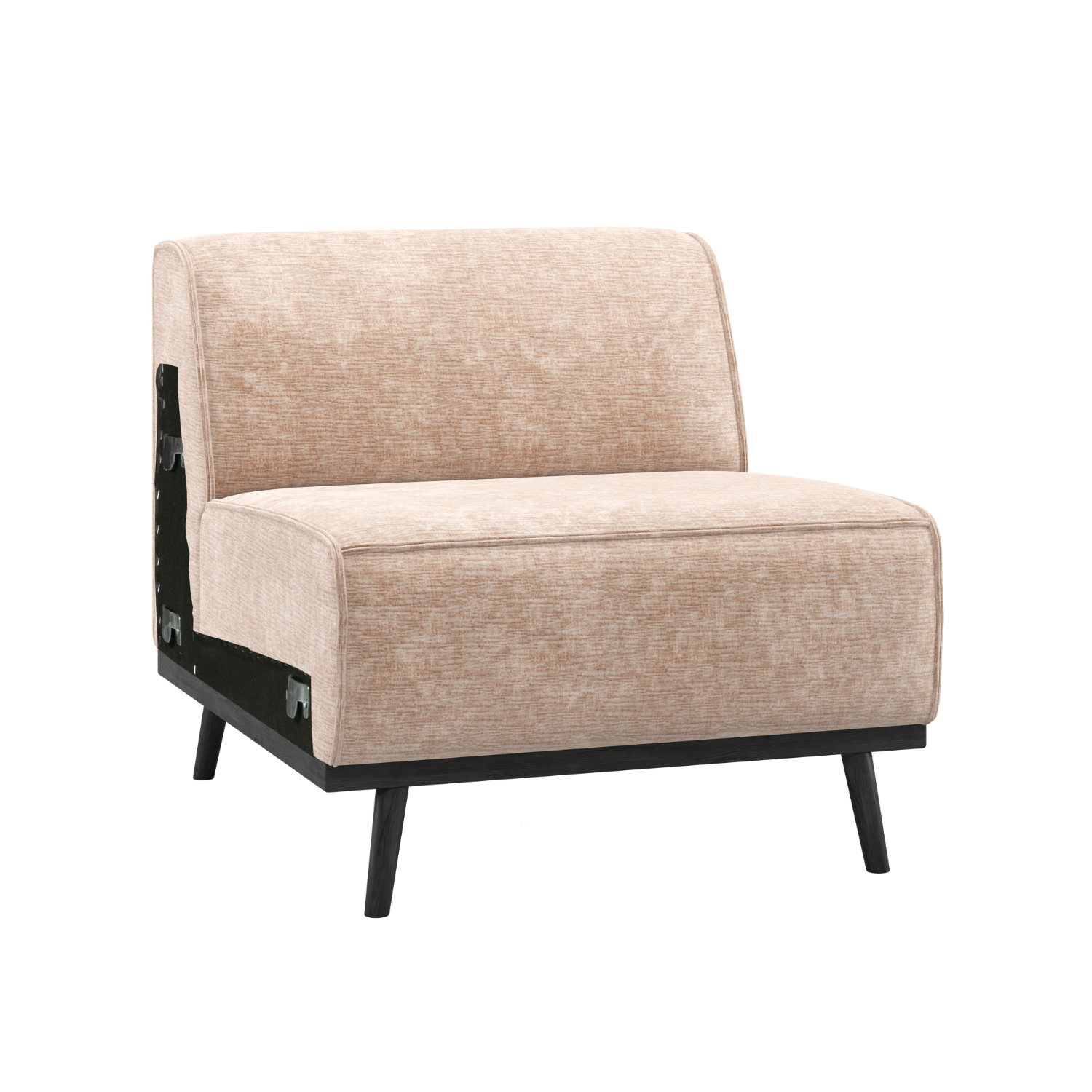 Beige chenille STATEMENT bankmodule