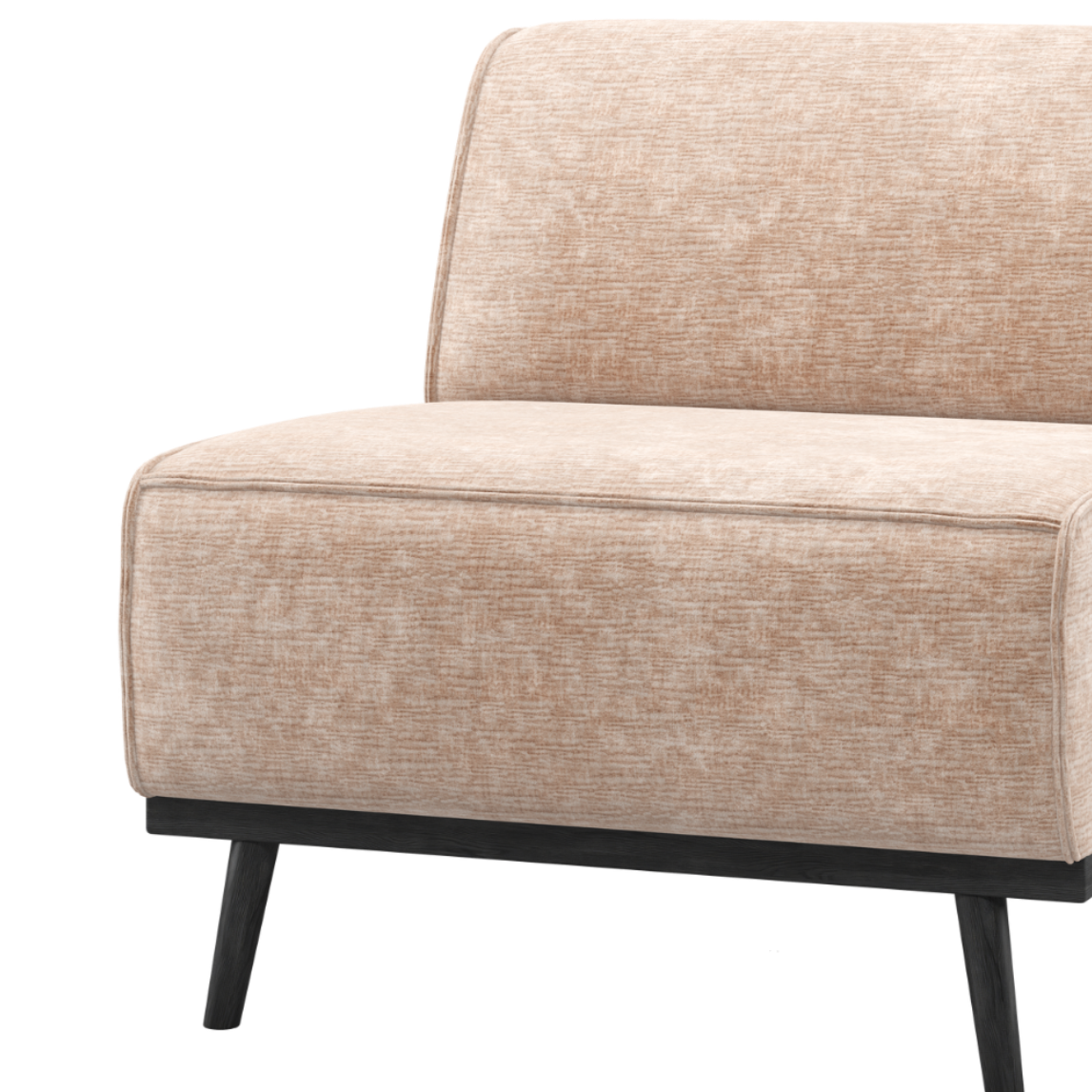 Beige chenille STATEMENT bankmodule
