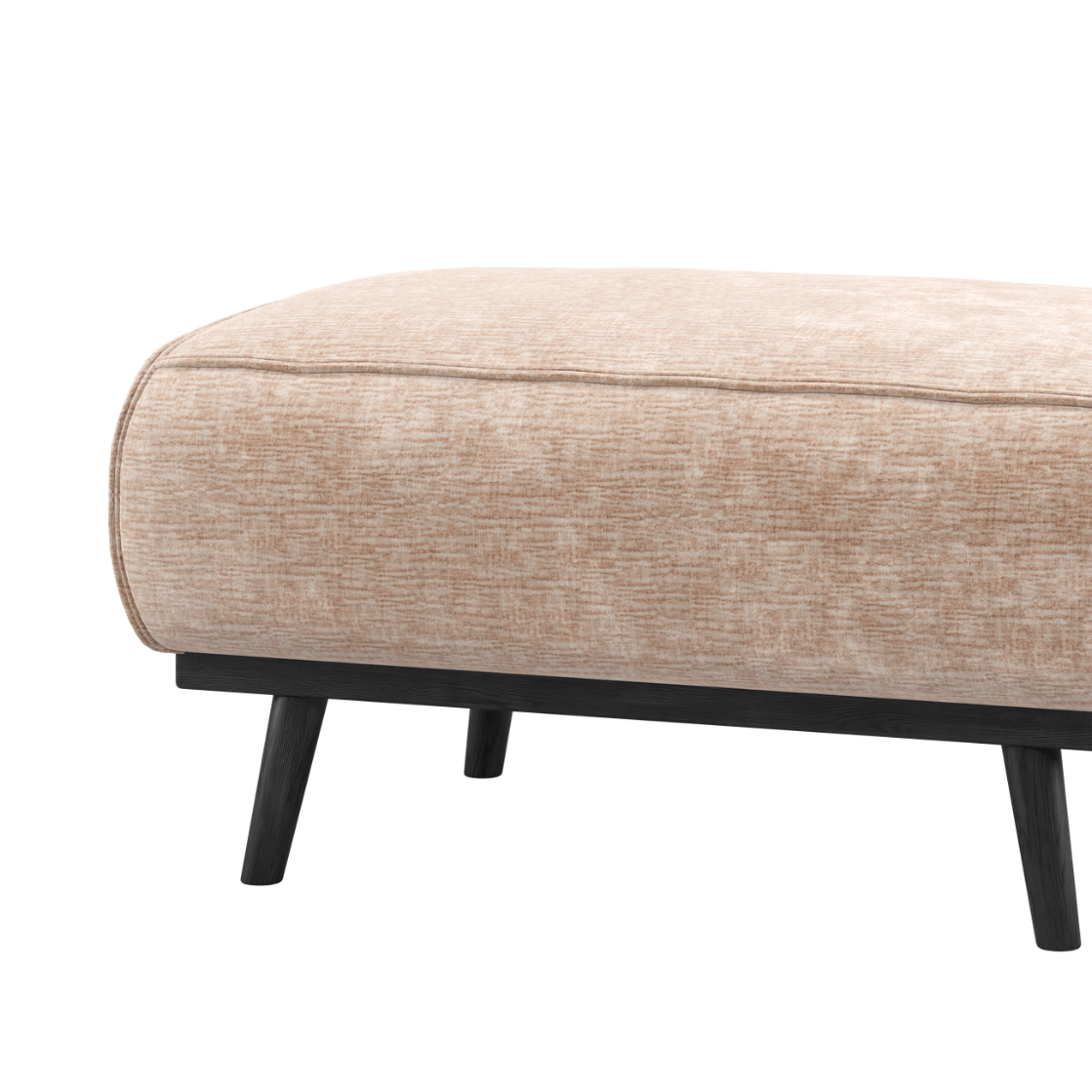 Fußhocker STATEMENT beige Chenille