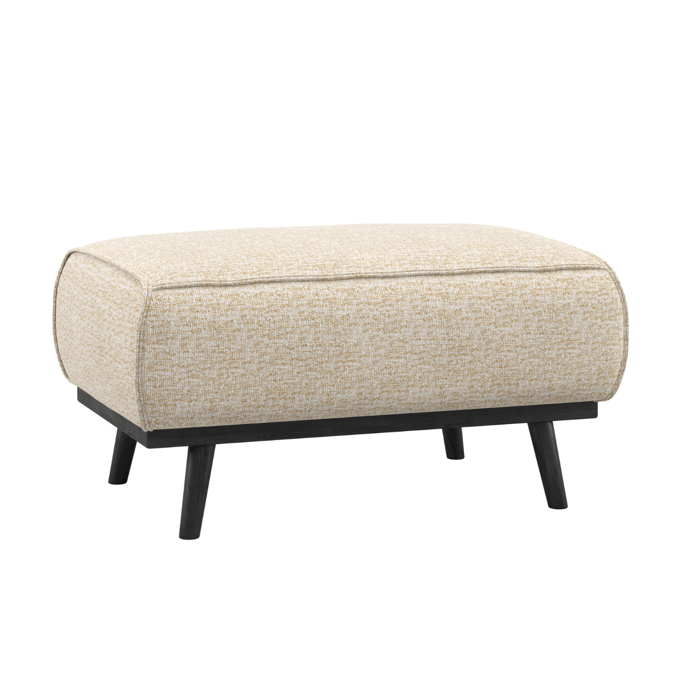 STATEMENT Beige Melange Footstool