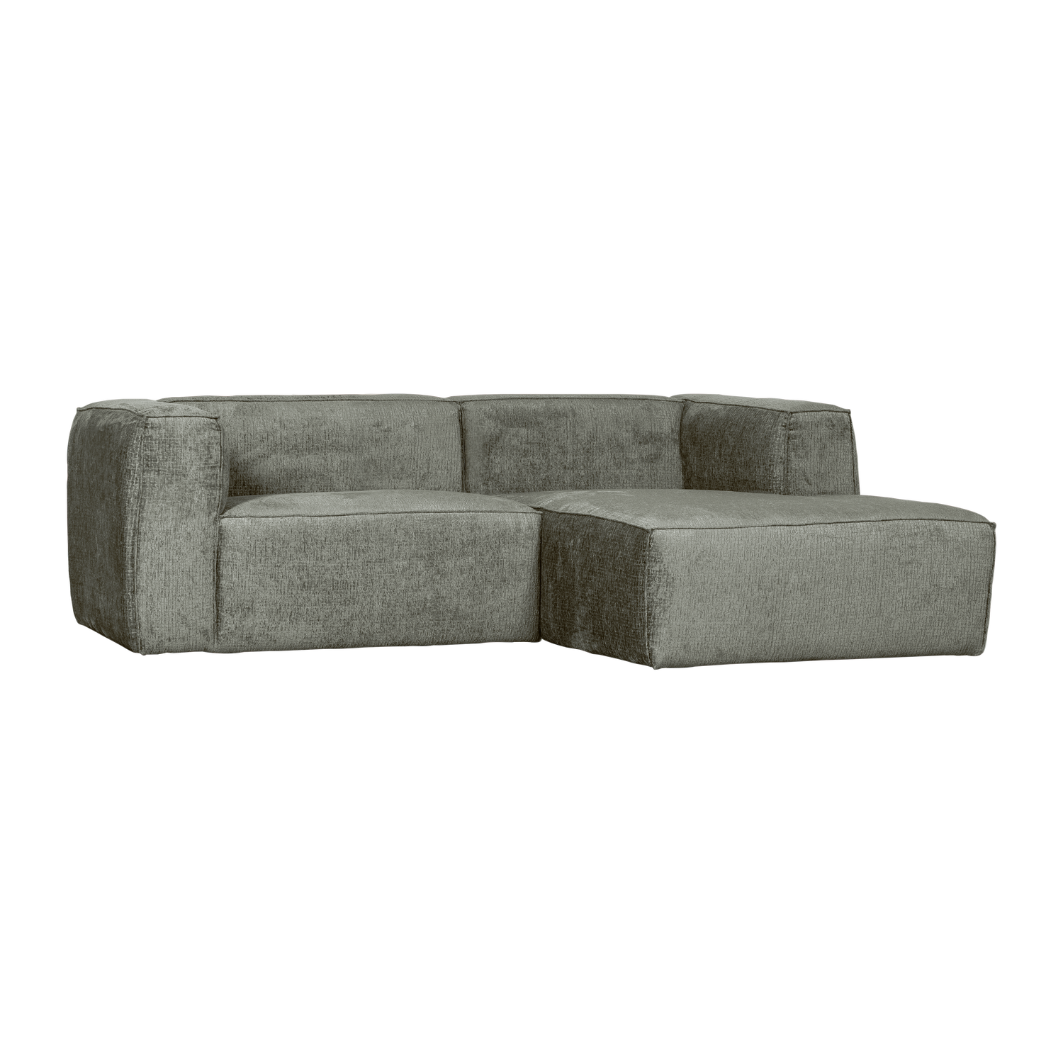 Right-facing BEAN corner sofa in sea green