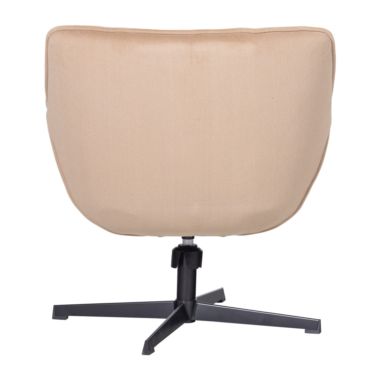 Draaistoel van fluweel WIBO beige