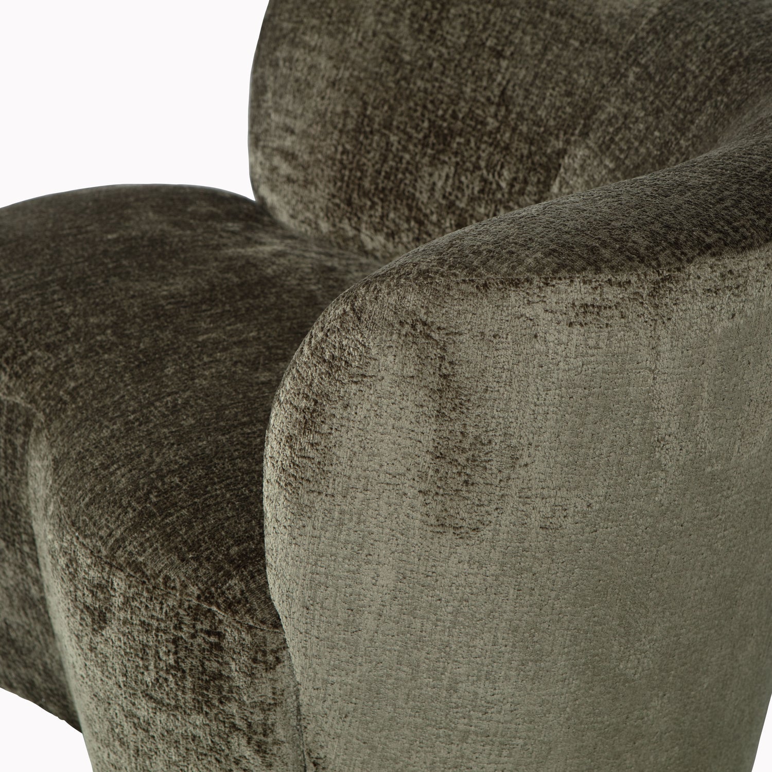 Velvet Right-Arm Sofa STONE Green