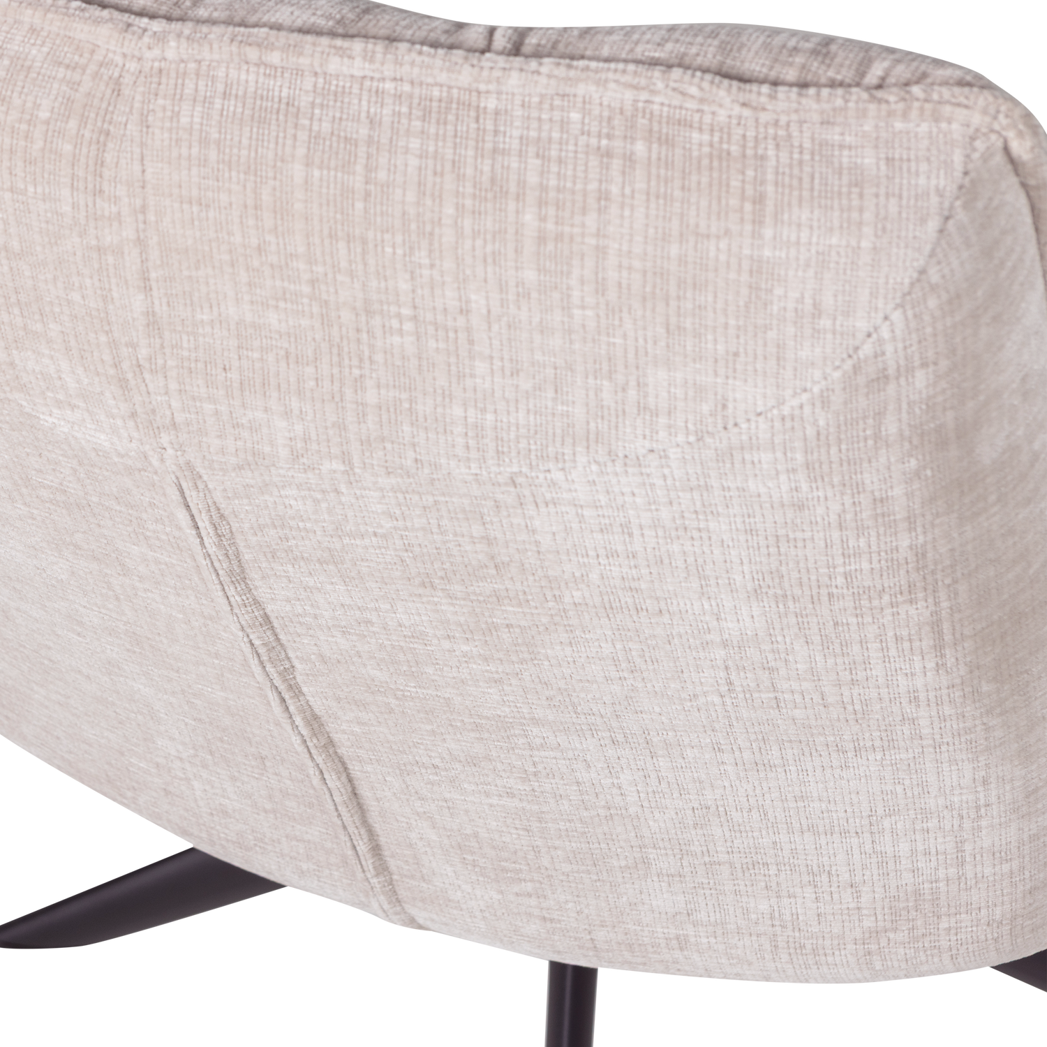 Draaistoel JOUKE lichtbeige chenille