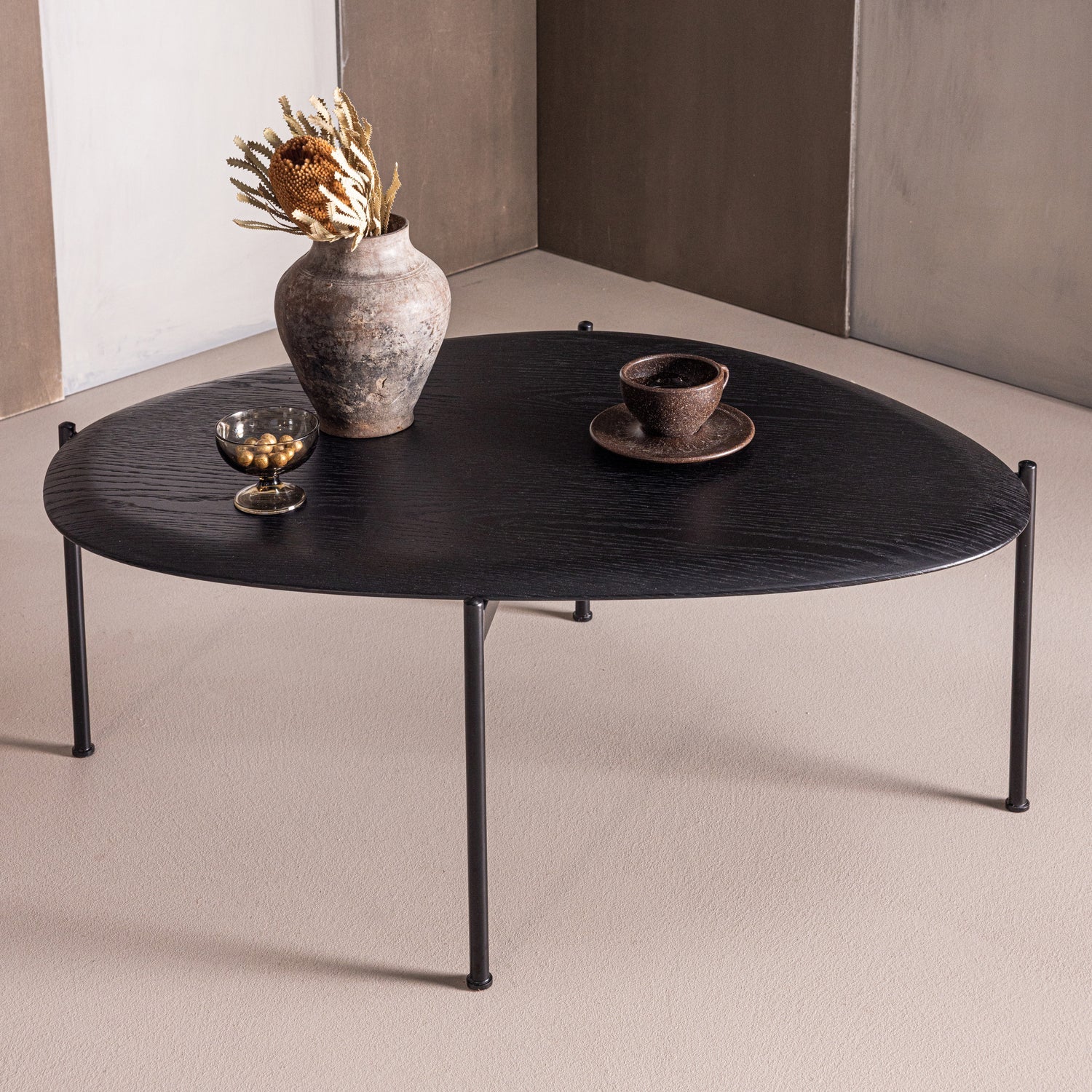 Zijtafel KOTA zwart fineer