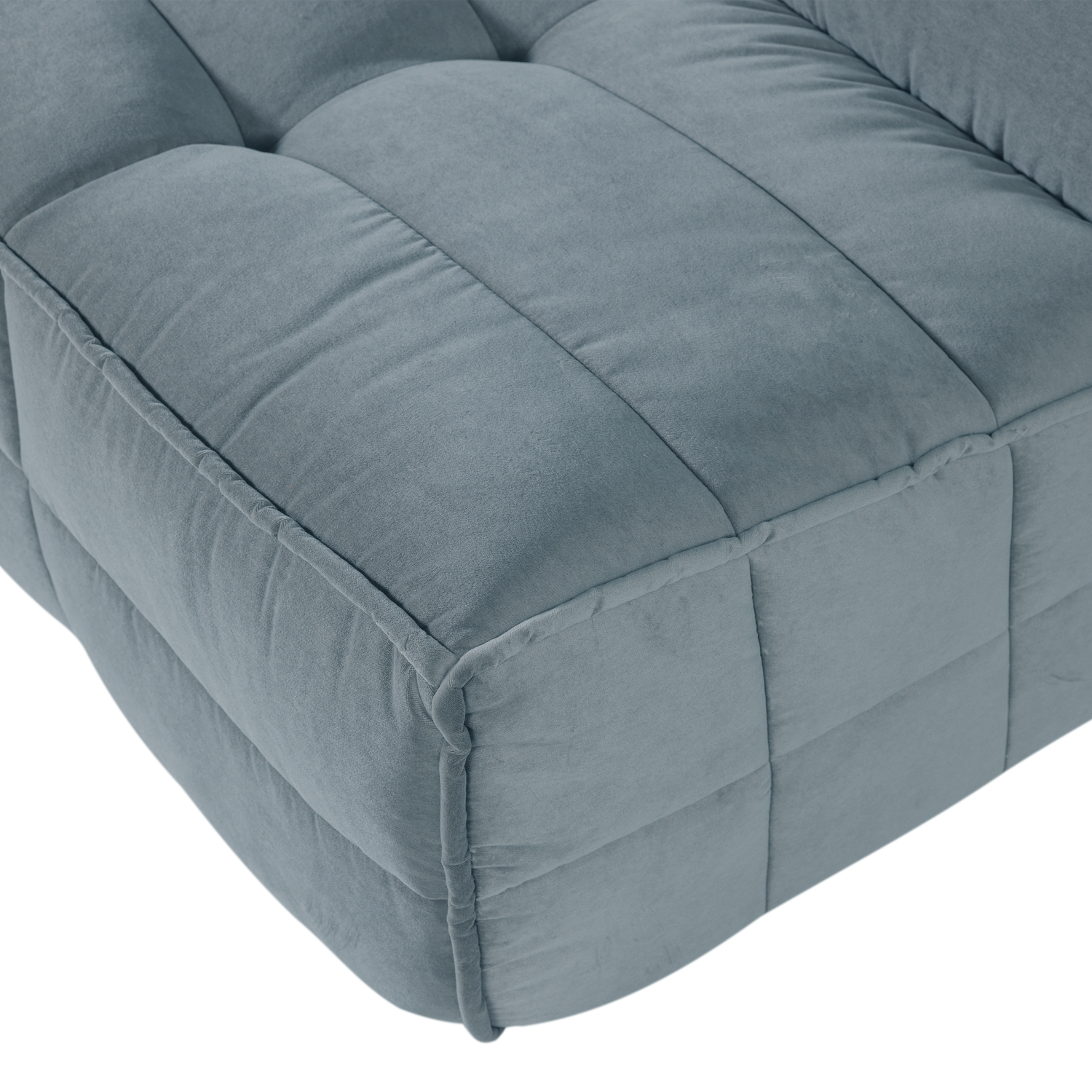 Sofa modułowa aksamitna CLUSTER - moduł 3-osobowy turkusowy – Woood