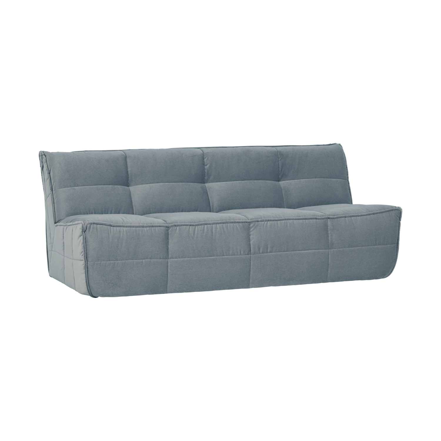 Sofa modułowa aksamitna CLUSTER - moduł 3-osobowy turkusowy – Woood