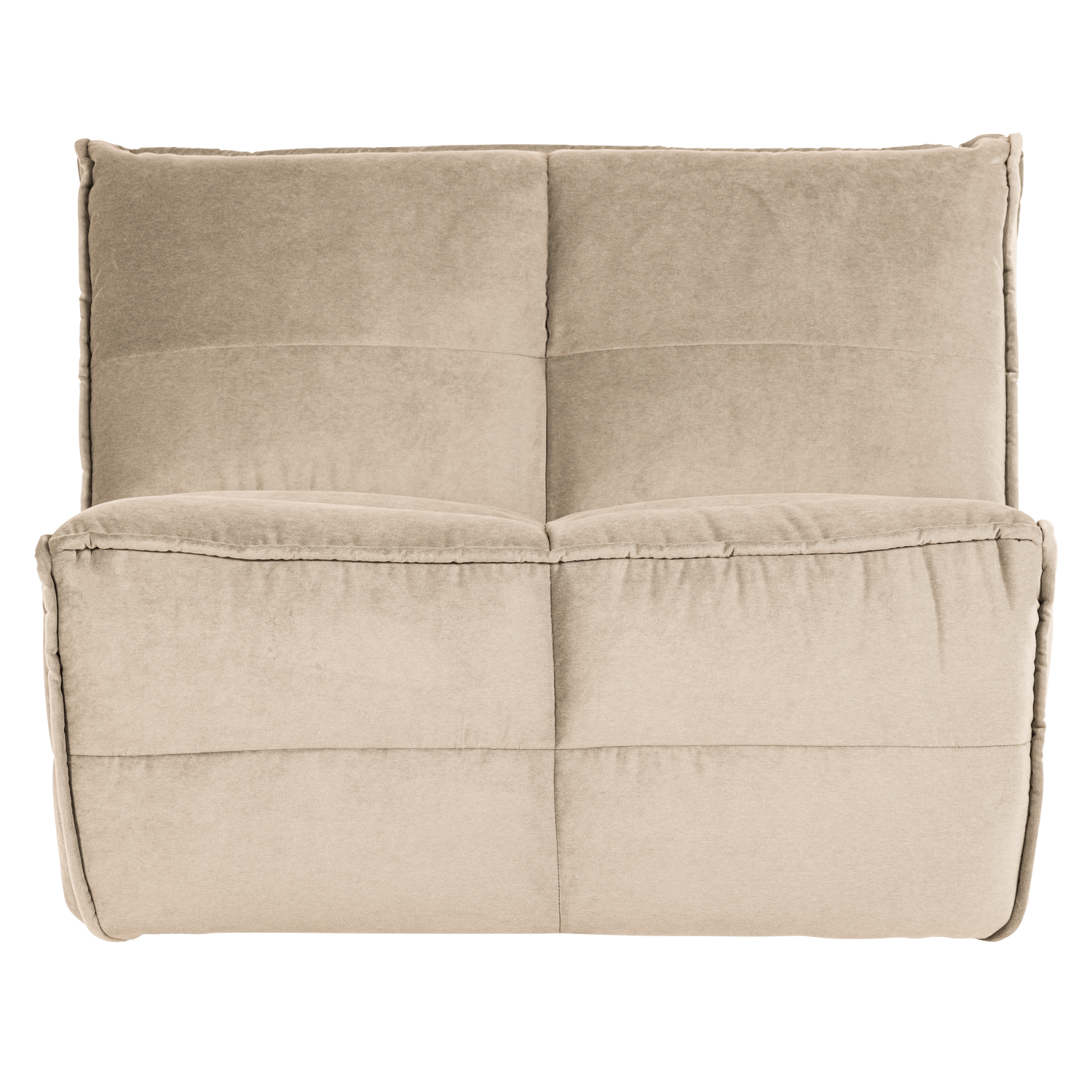 Velvet Armchair / CLUSTER Module in Light Beige