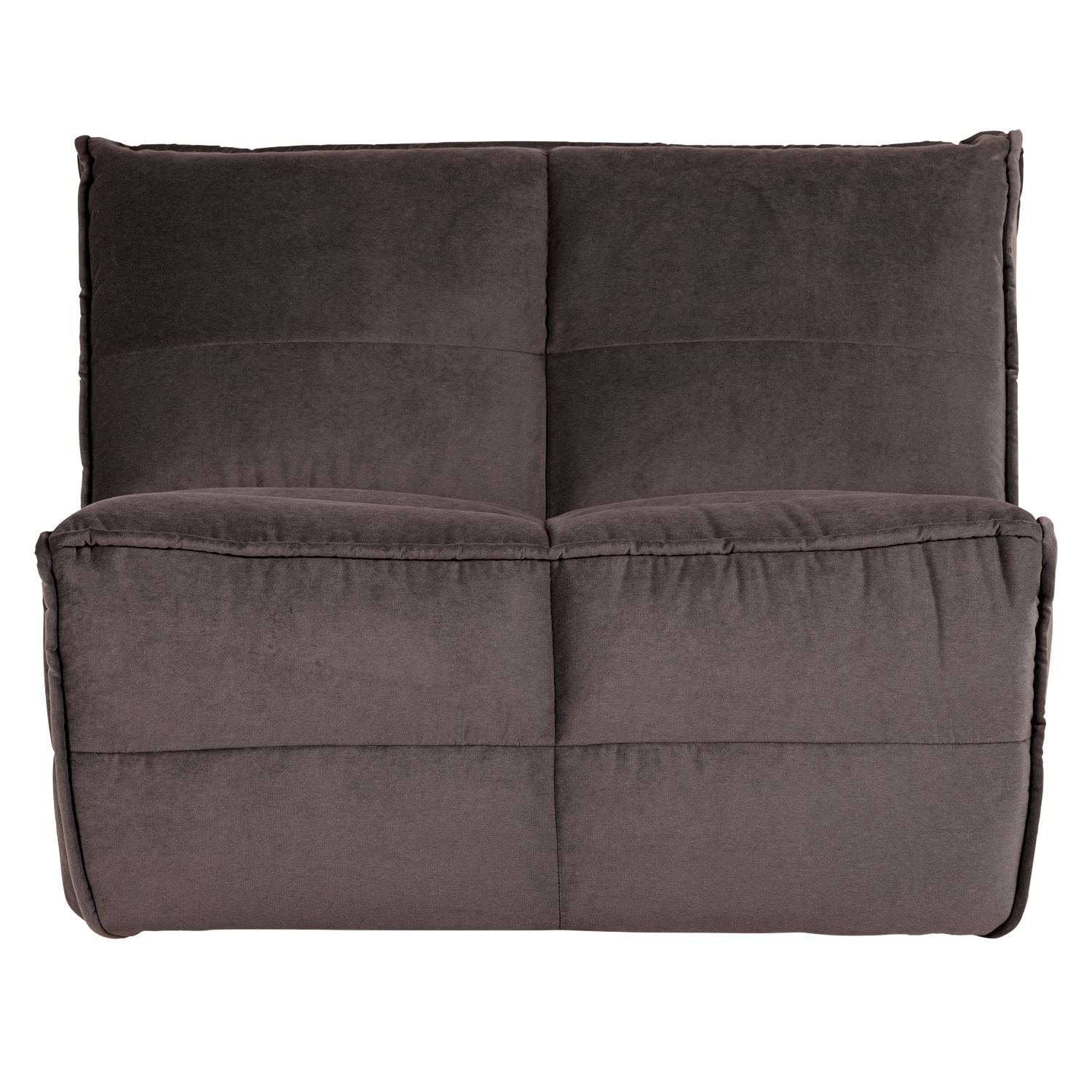 Fauteuil / fluwelen module CLUSTER chocolade