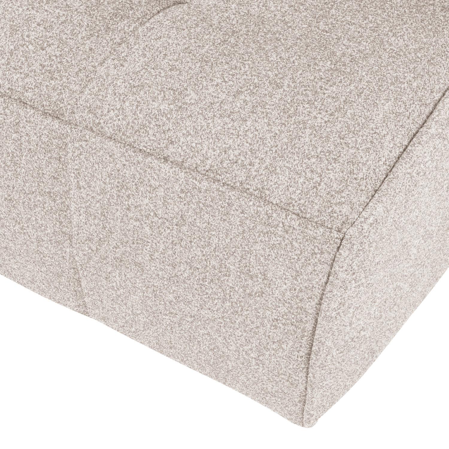 Sofa CLUSTER - module voor 3 personen zandkleurige bouclé