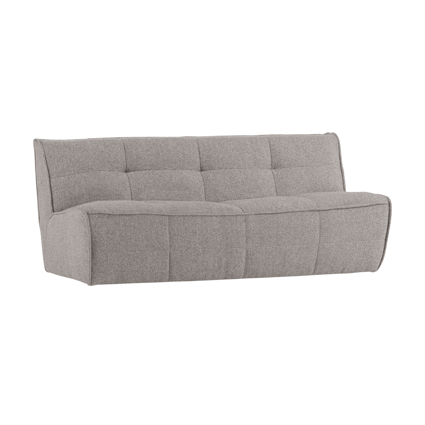 CLUSTER Sofa - 3-Seater Gray Bouclé