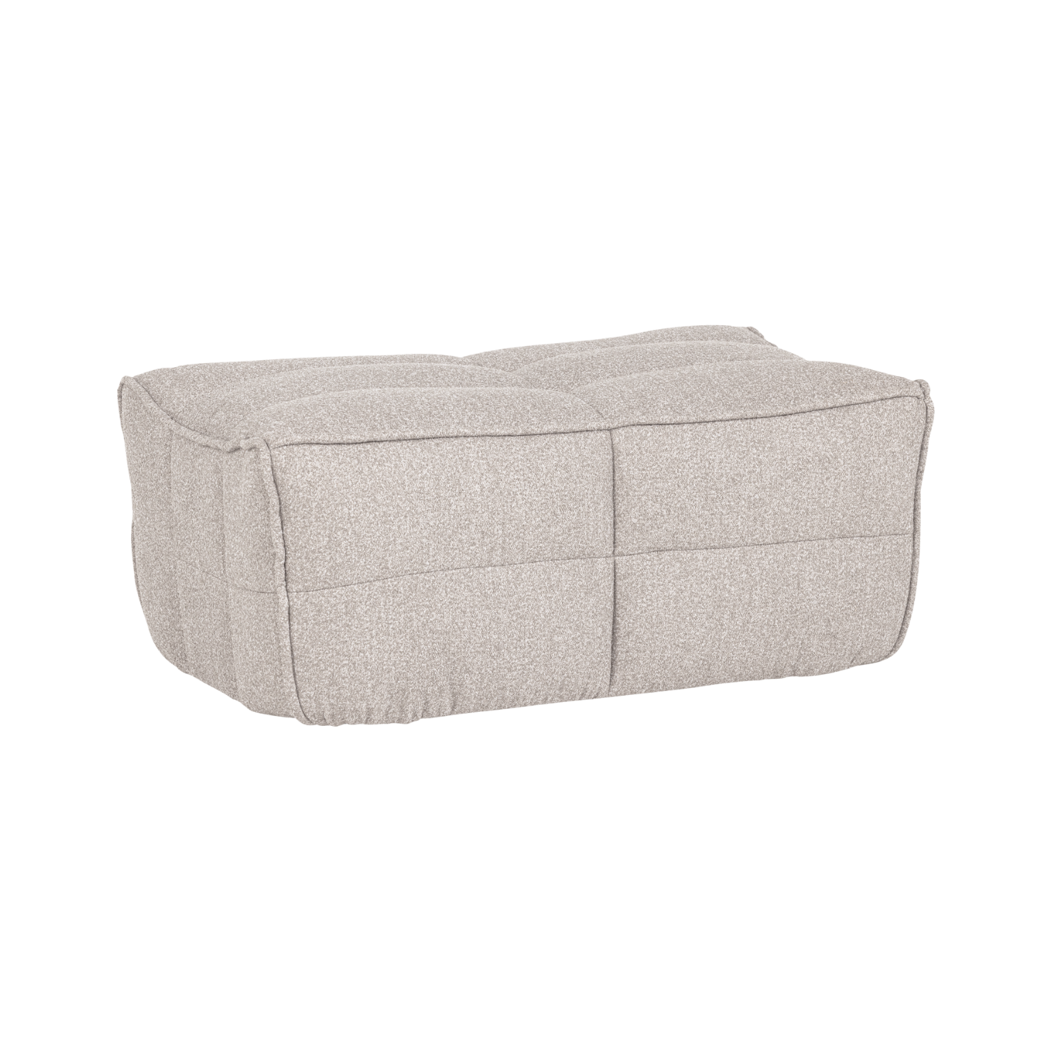 Puf CLUSTER piaskowy bouclé – Woood