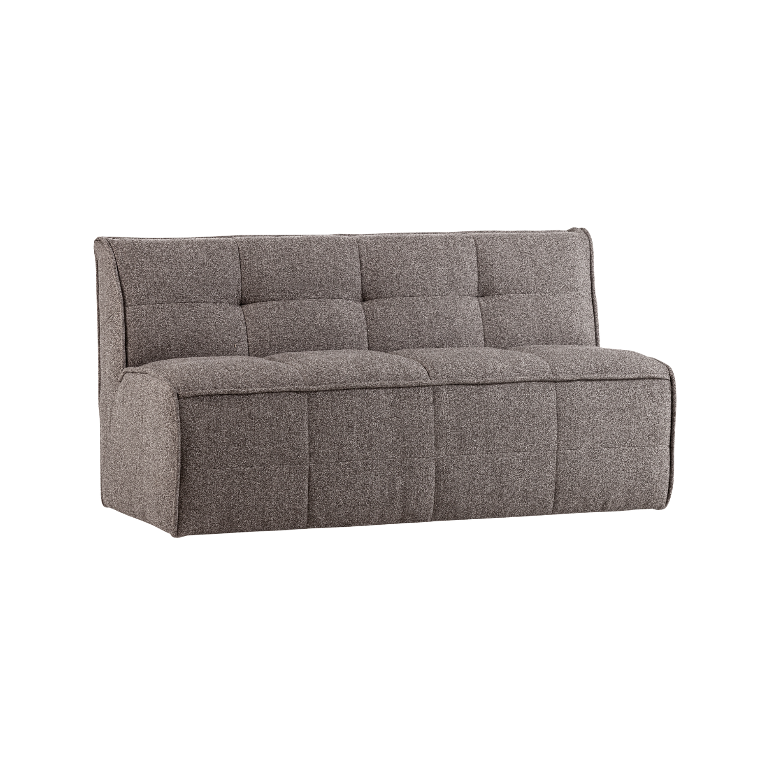Sofa CLUSTER BENCH - moduł 3-osobowy szarobrązowy bouclé – Woood