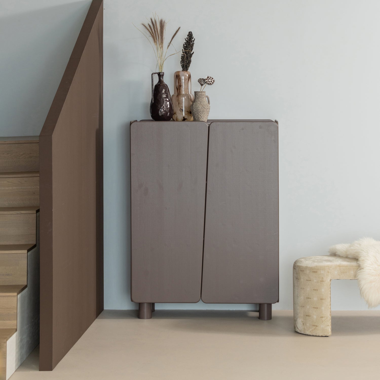 ROOT wardrobe in truffle brown