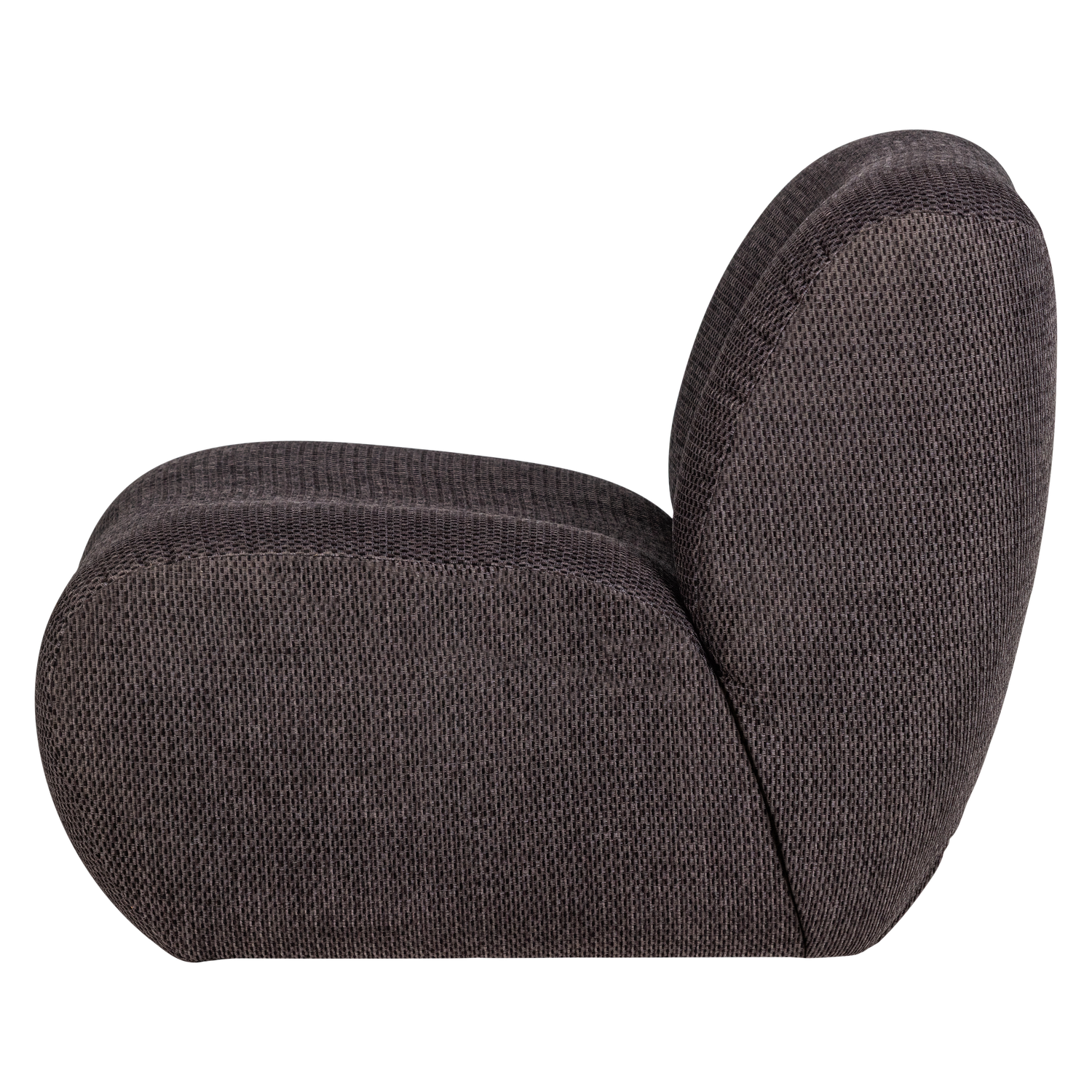 Sessel NOMU anthrazitfarbenes Chenille