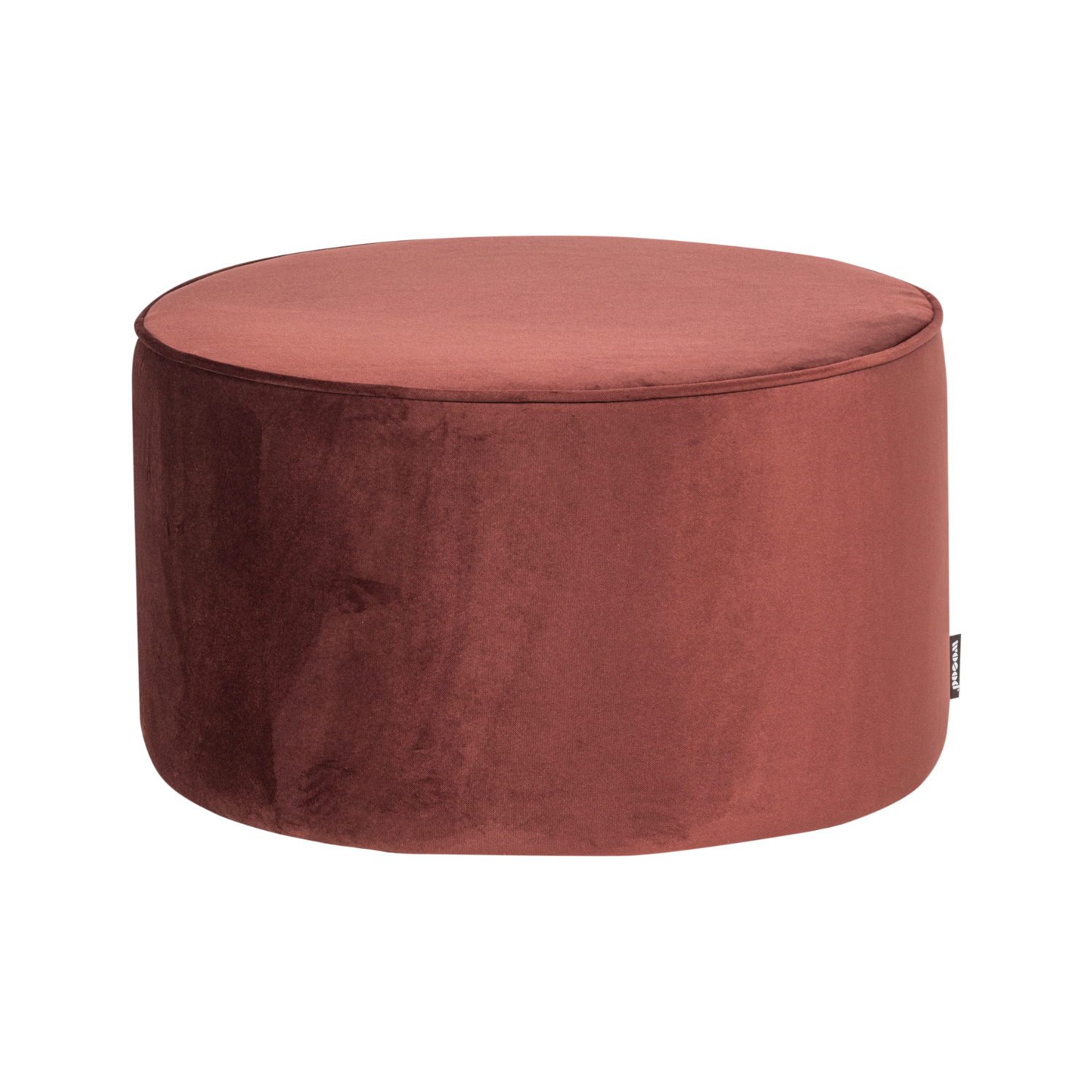Burgundy Velvet Pouf SARA
