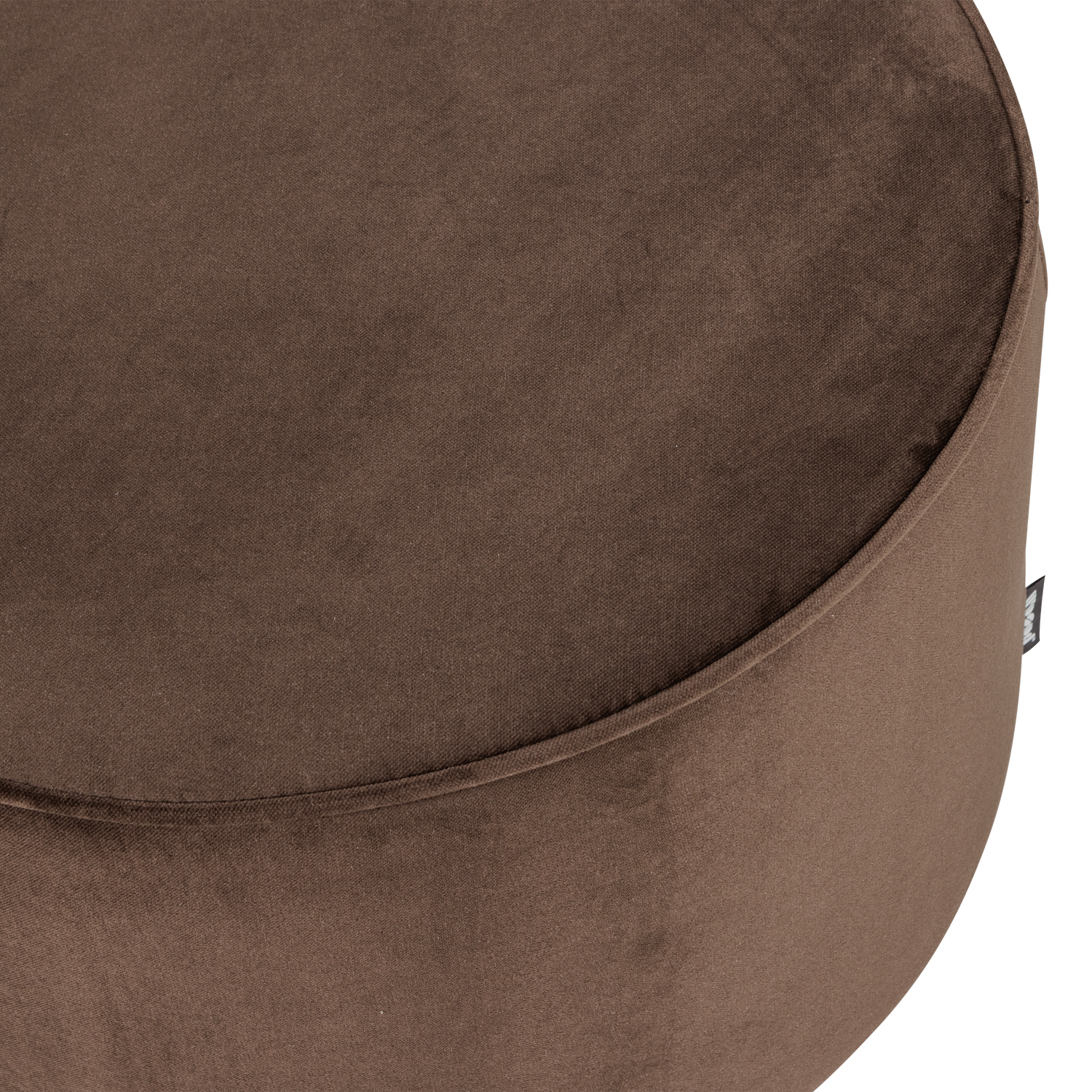 Chocolate Velvet Pouf SARA