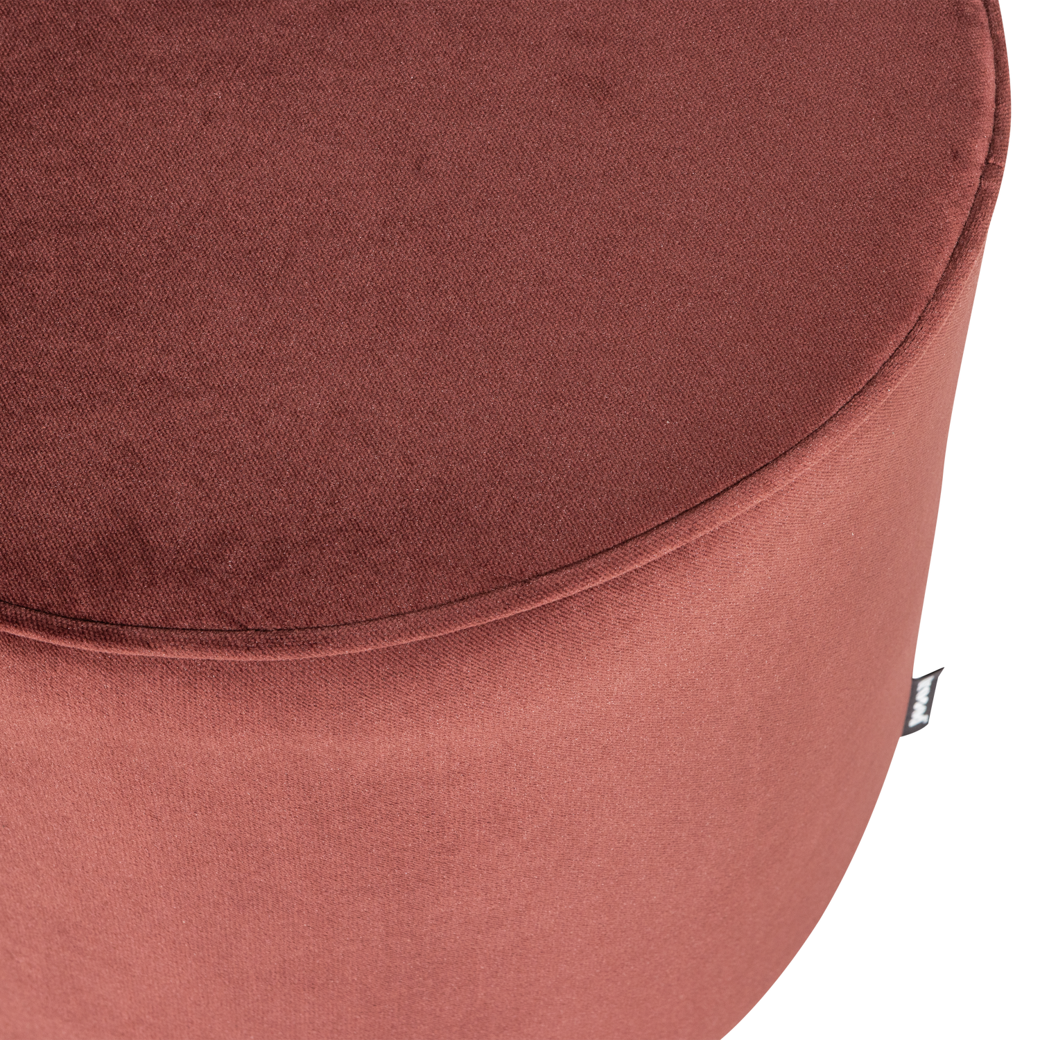 Burgundy Velvet Pouf SARA