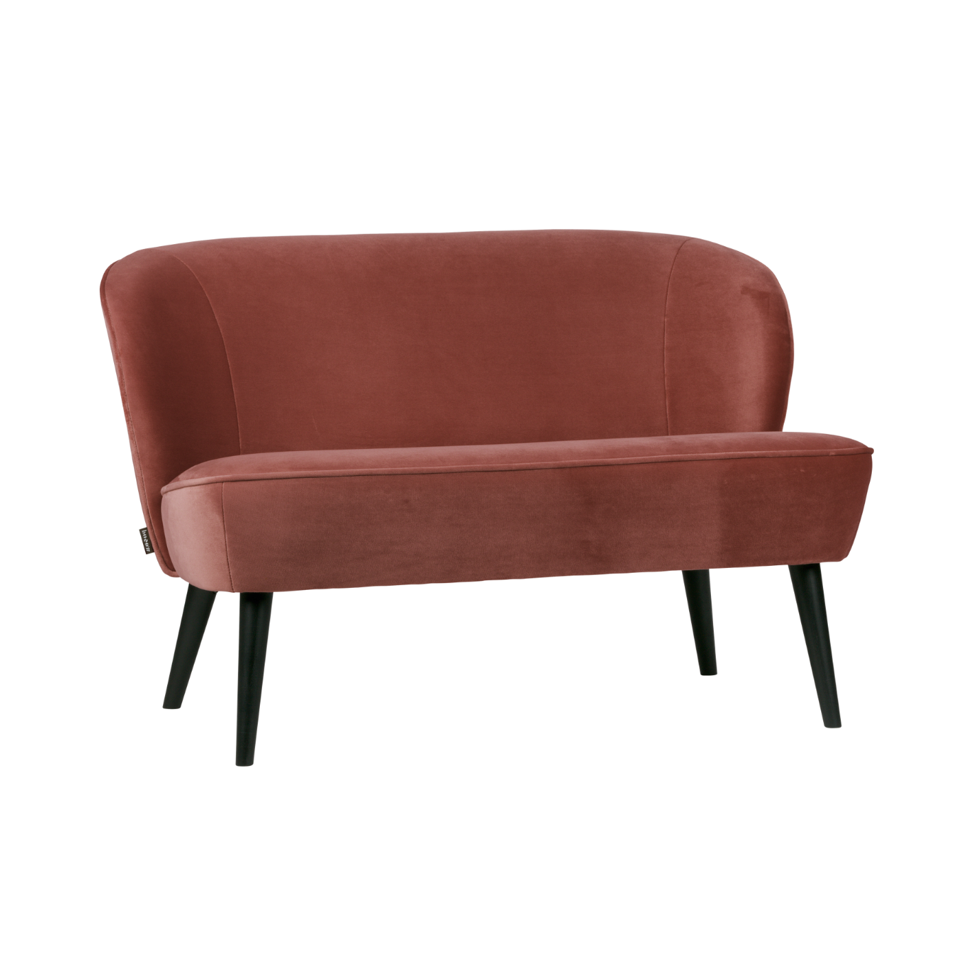Sofa aus Samt SARA burgunderrot