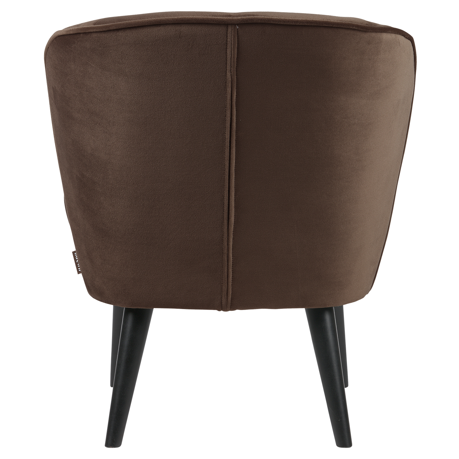 Velvet Armchair SARA Chocolate
