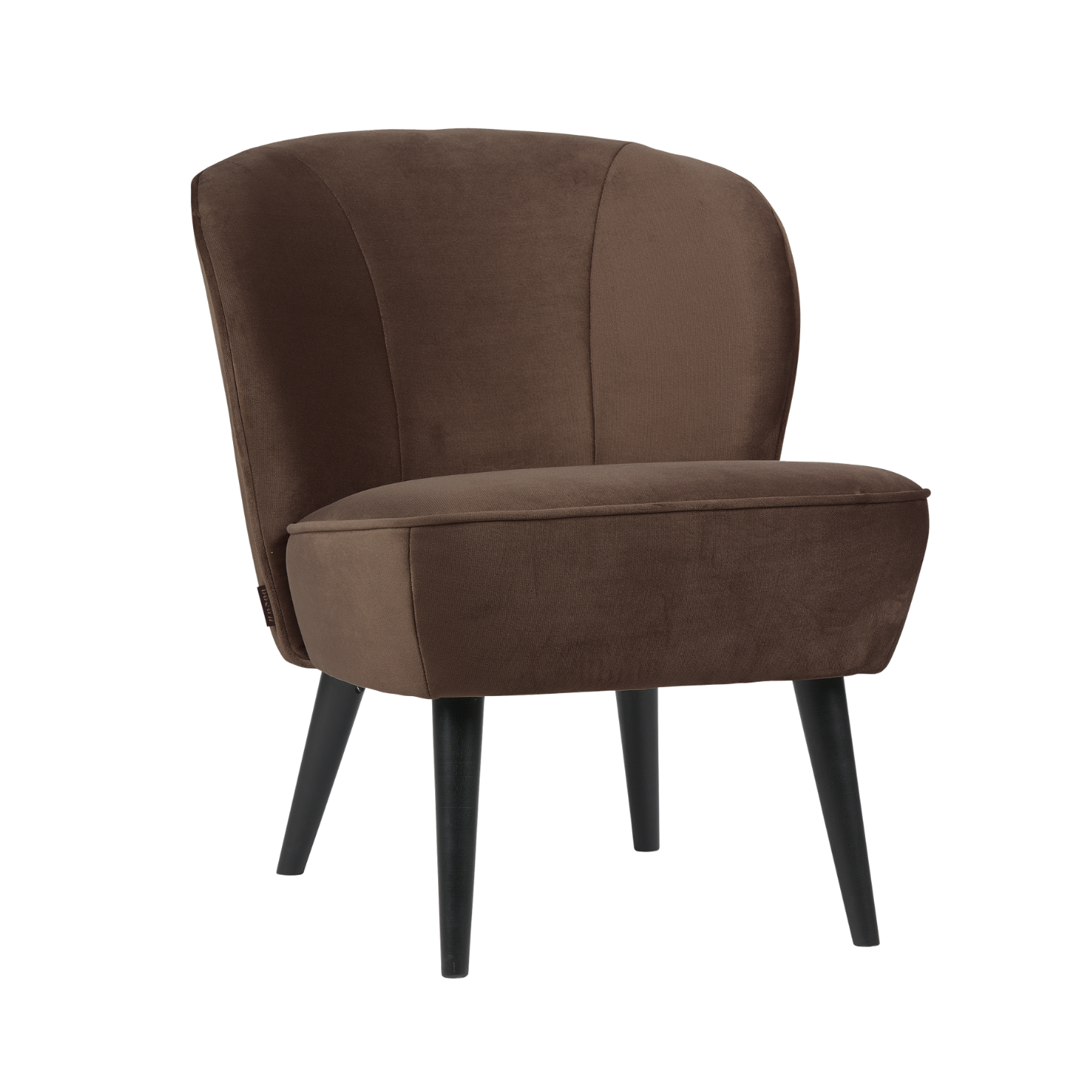 Velvet Armchair SARA Chocolate