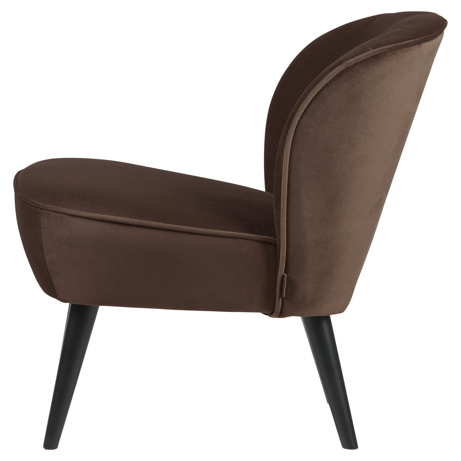 Velvet Armchair SARA Chocolate
