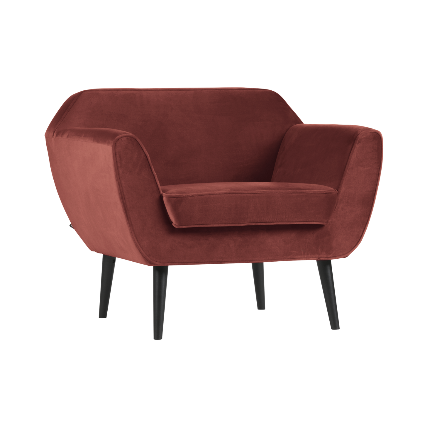 Burgundy Velvet Armchair ROCCO